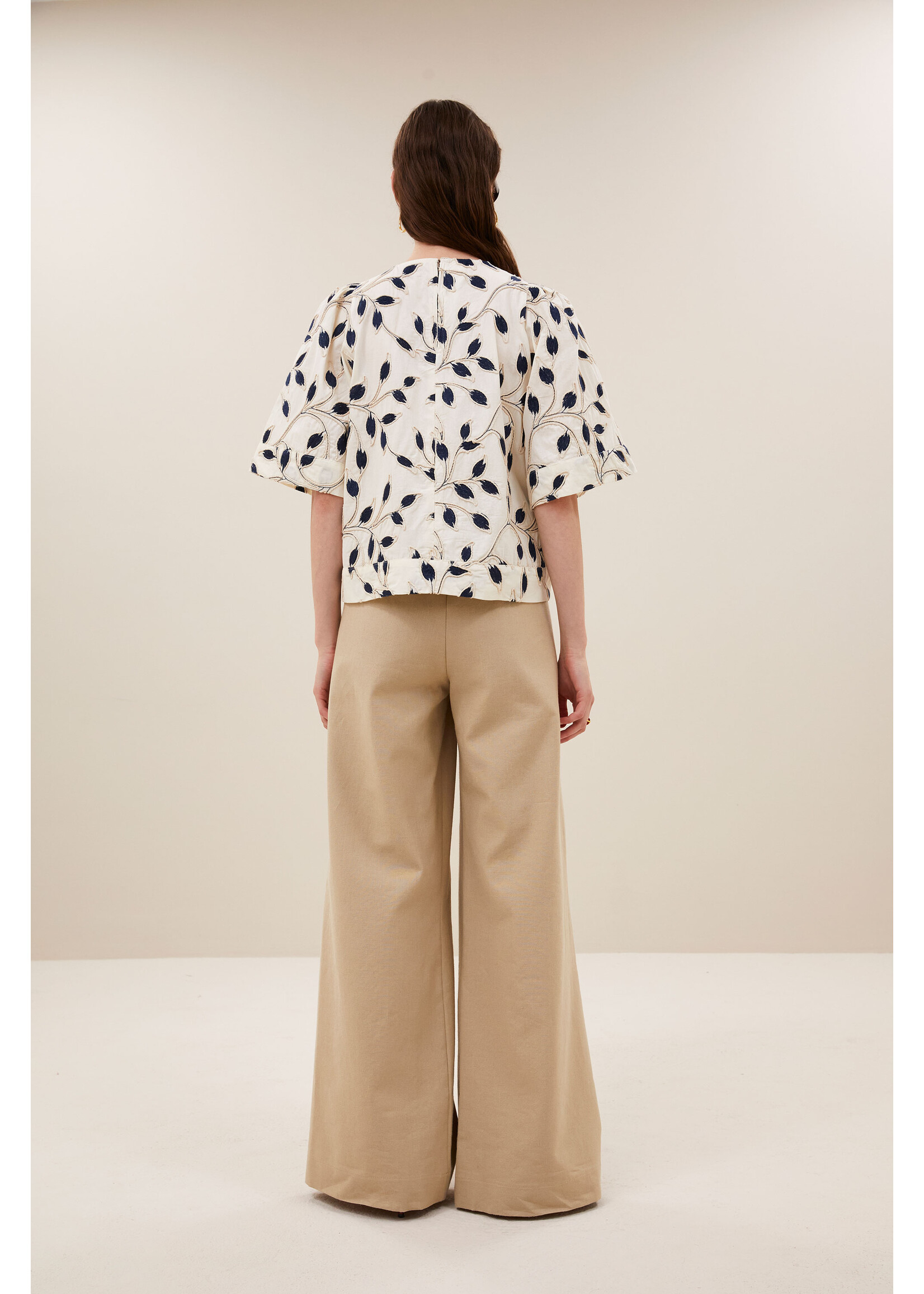 By-Bar By-Bar, benji canvas pants, Dark sand, Size: