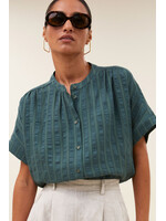 By-Bar By-Bar, minte dark green blouse, vintage green, Size: