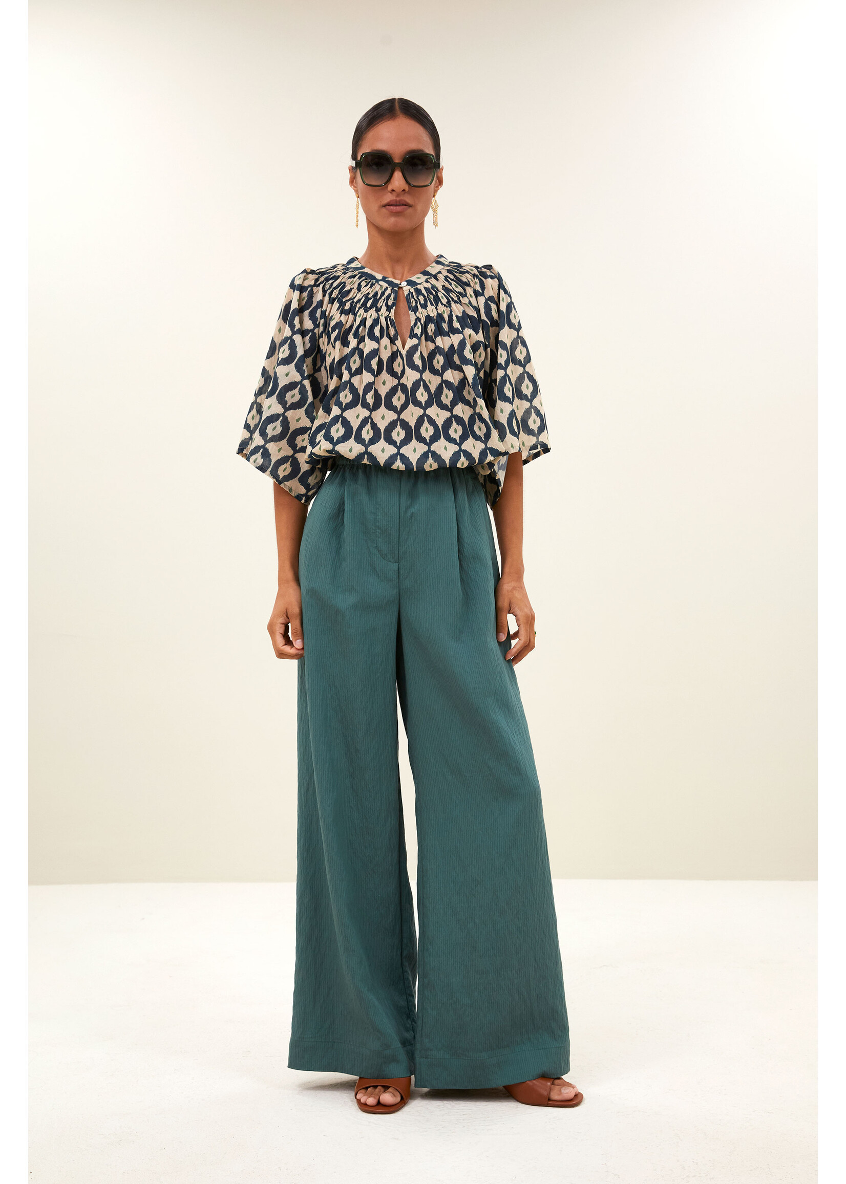 By-Bar By-Bar, celin stripe pants, vintage green, Size: