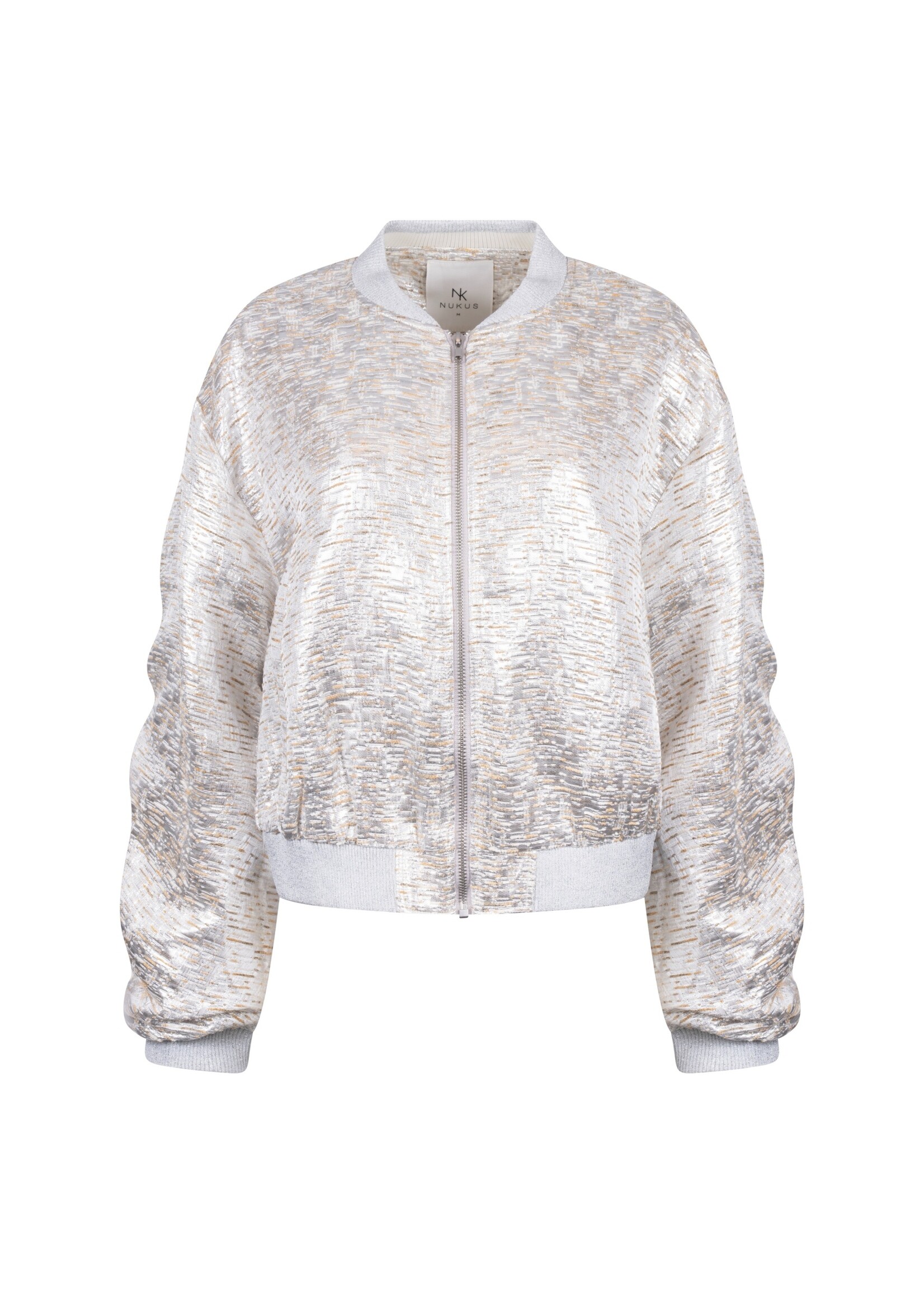 Nukus Nukus, Babette Bomber, Silver/camel, Size: