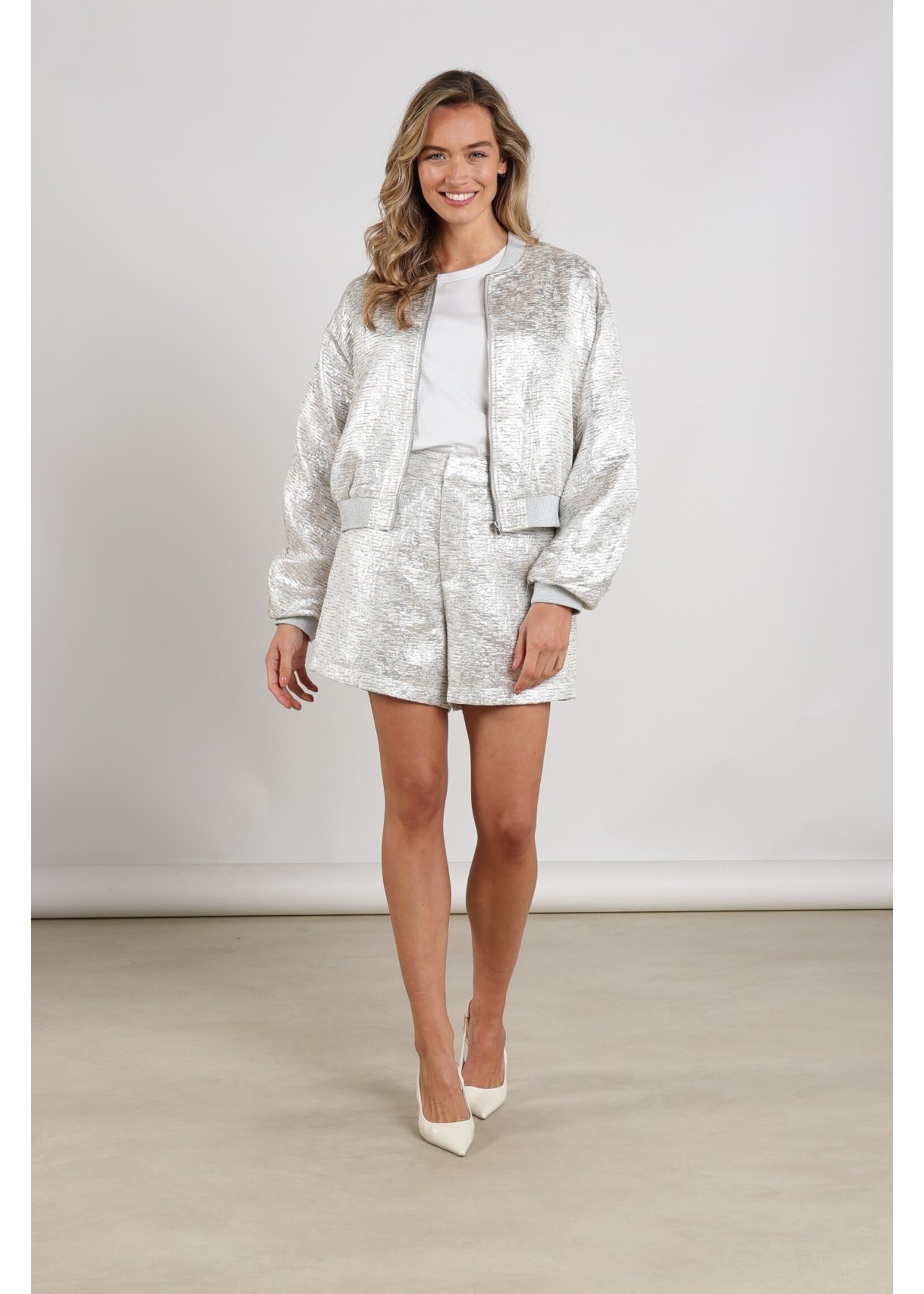 Nukus Nukus, Babette Bomber, Silver/camel, Size: