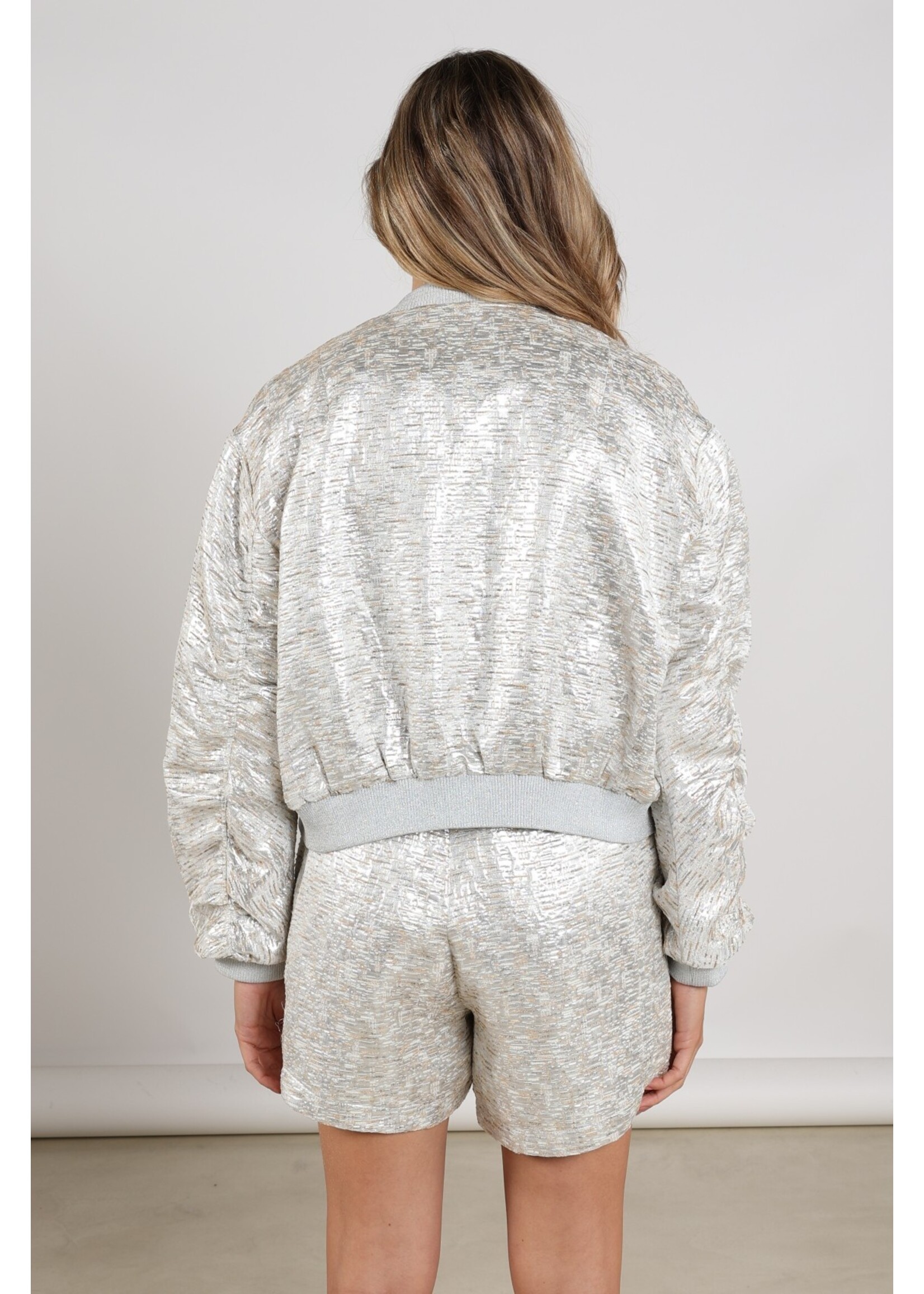 Nukus Nukus, Babette Bomber, Silver/camel, Size: