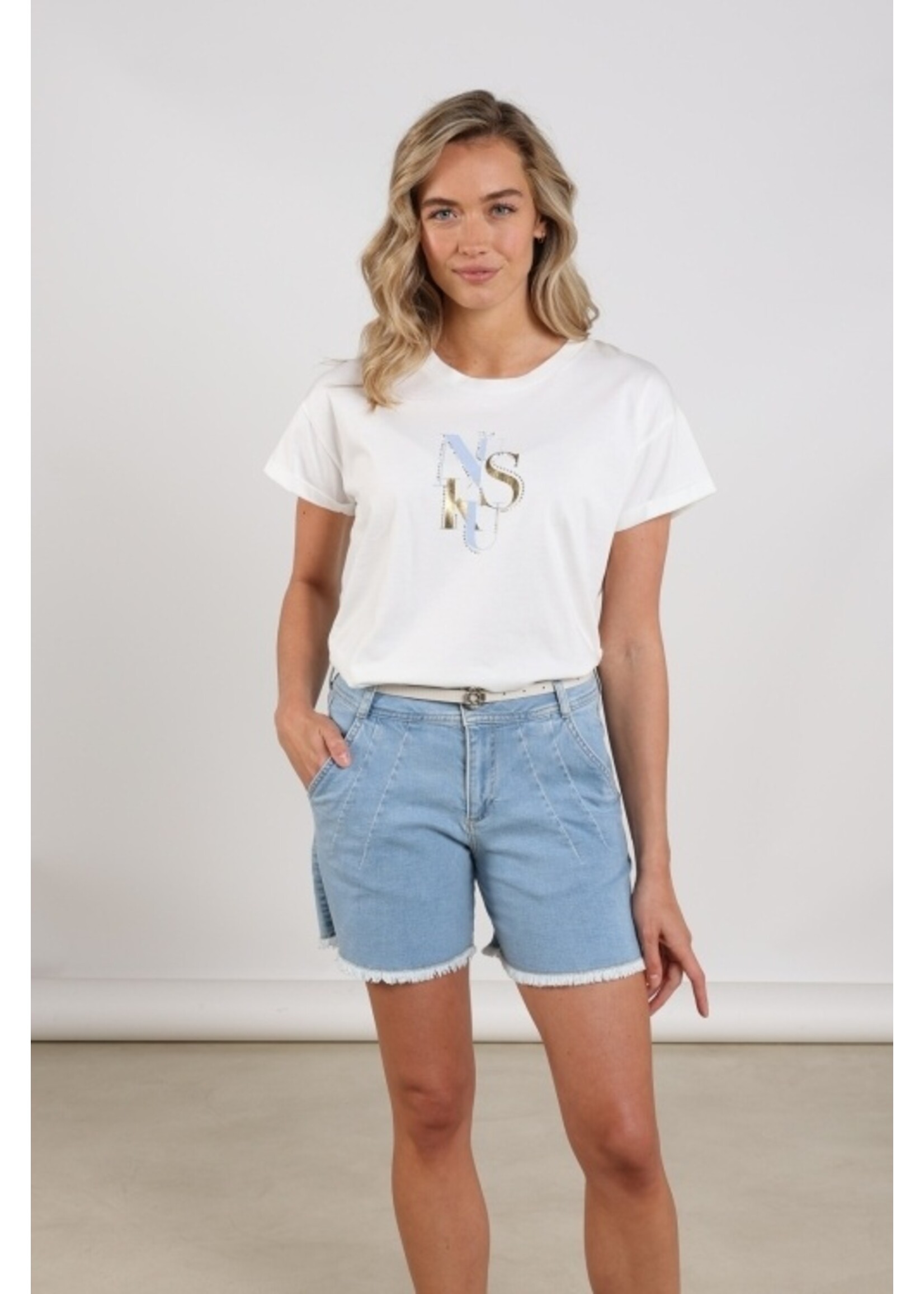 Nukus Nukus, Rowena Shirt, Off white/cloudy, Size: