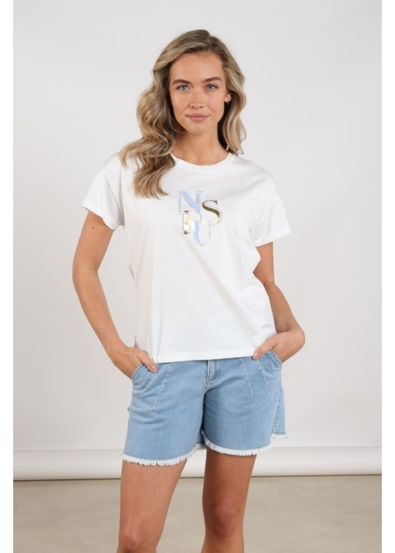 Nukus Nukus, Rowena Shirt, Off white/cloudy, Size: