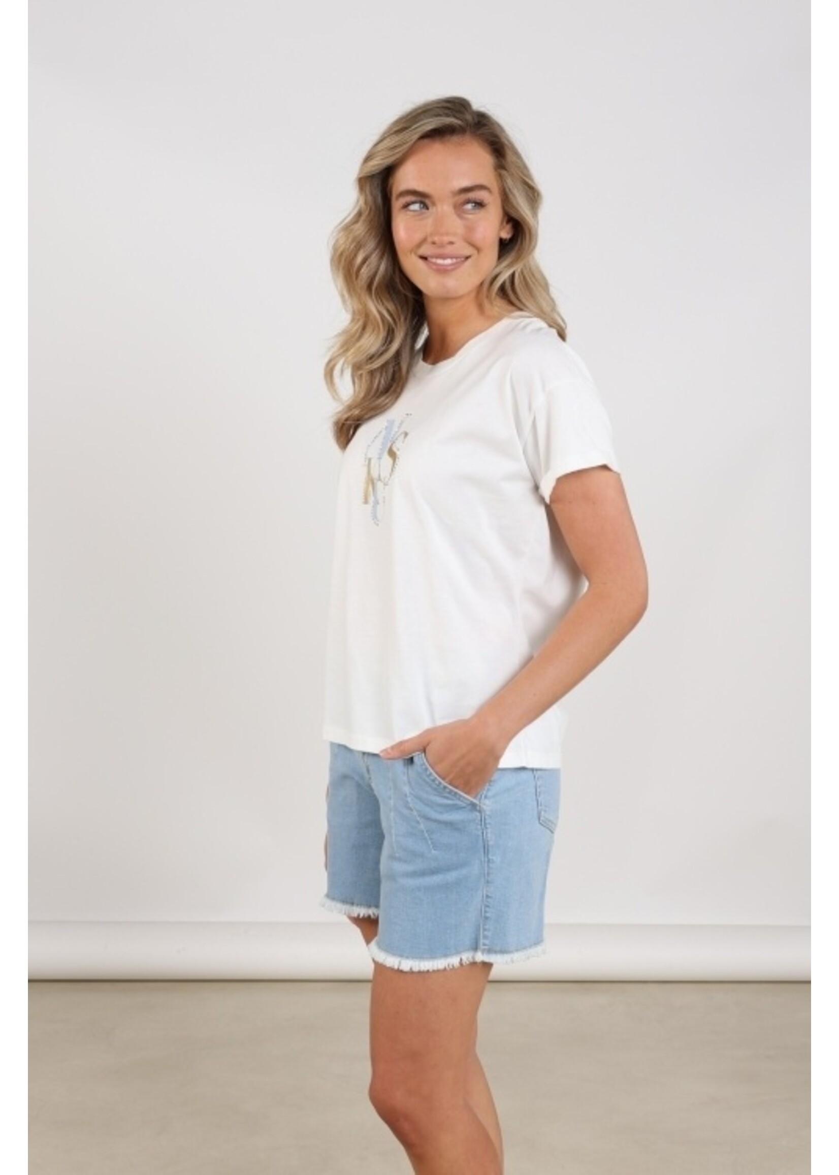 Nukus Nukus, Rowena Shirt, Off white/cloudy, Size: