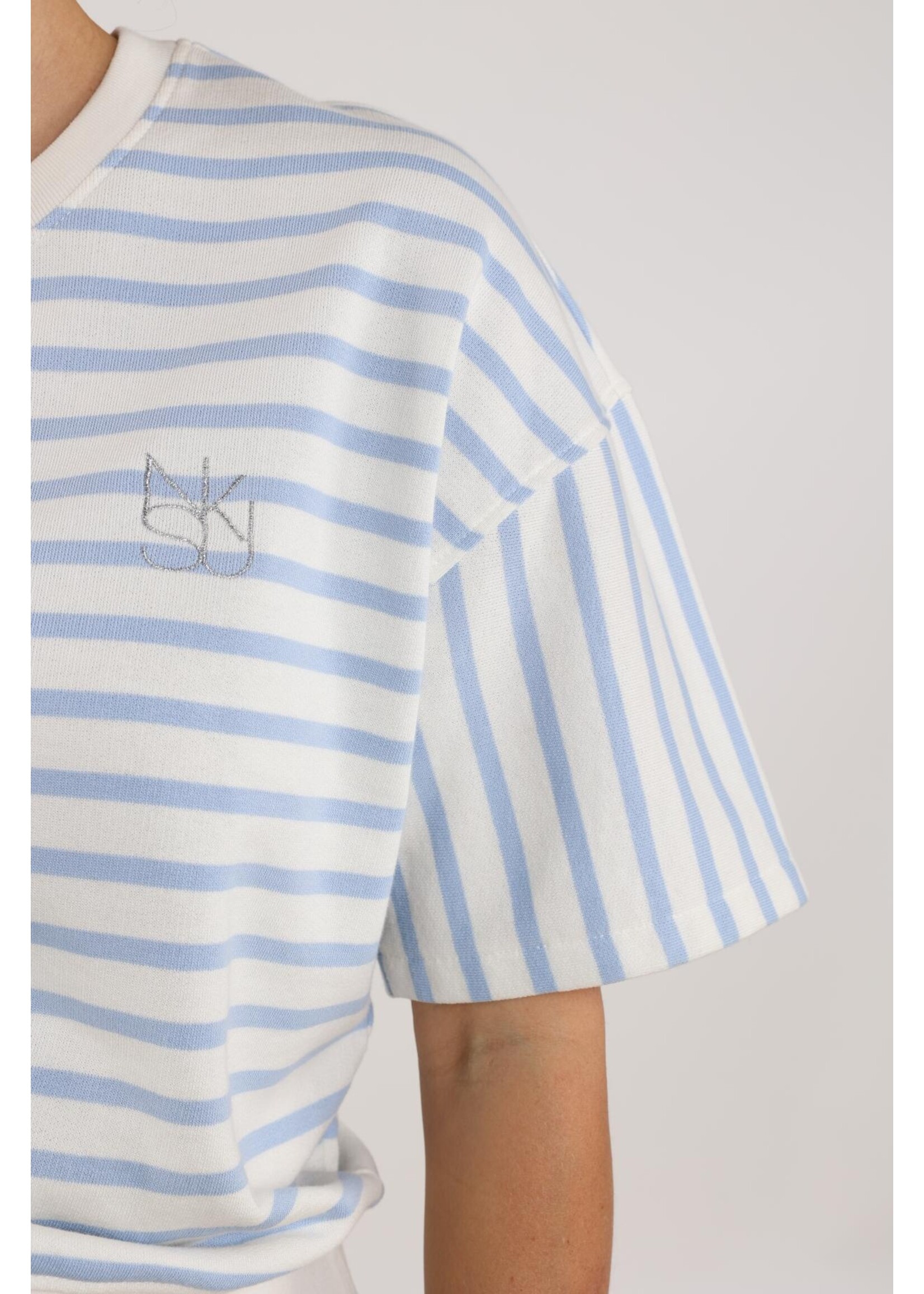 Nukus Nukus, Lotte Pullover Stripe, Cloudy, Size: