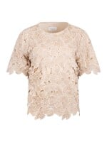 Nukus Nukus, Octavia Top Flower, Sand/gold, Size: