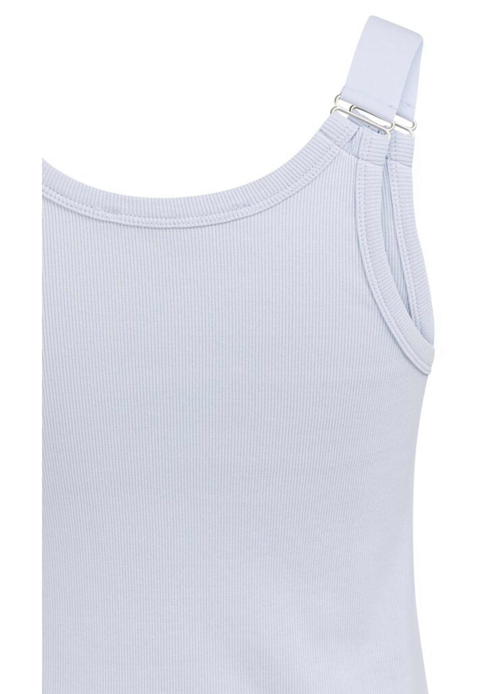 Yaya Yaya, Geribd singlet met ringdetails op de schouderbanden, Ice blue, Size: