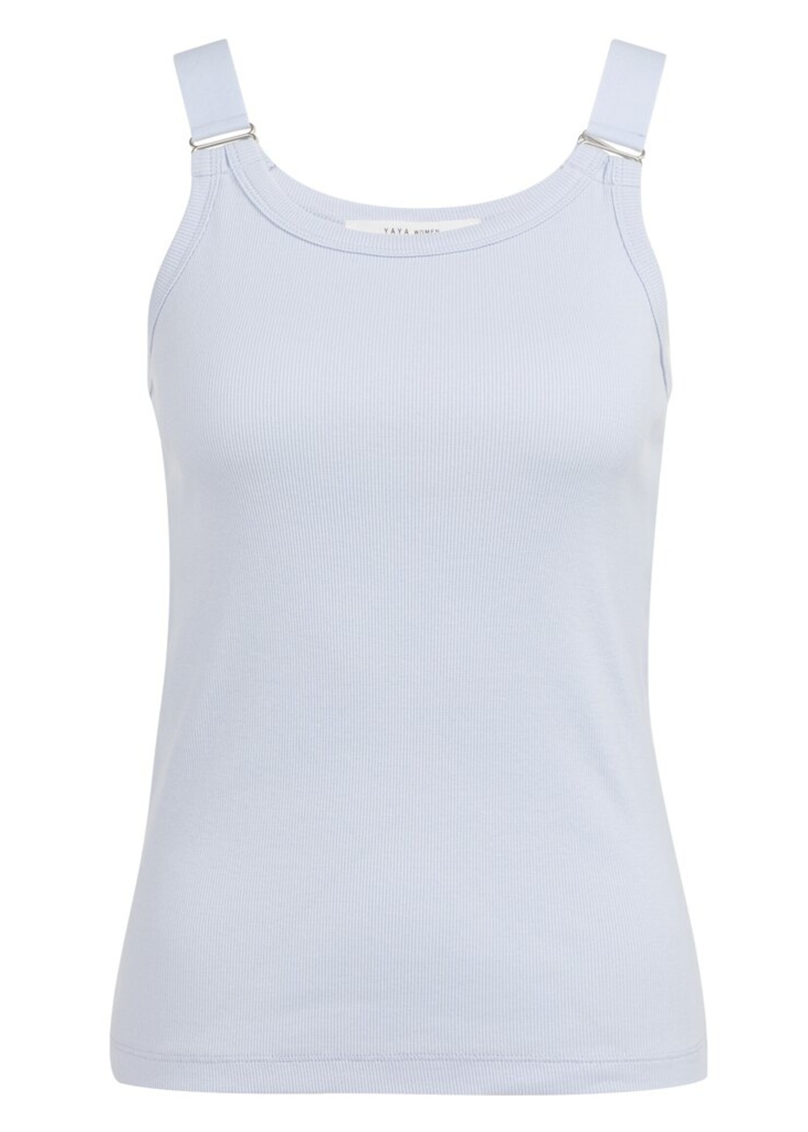 Yaya Yaya, Geribd singlet met ringdetails op de schouderbanden, Ice blue, Size:
