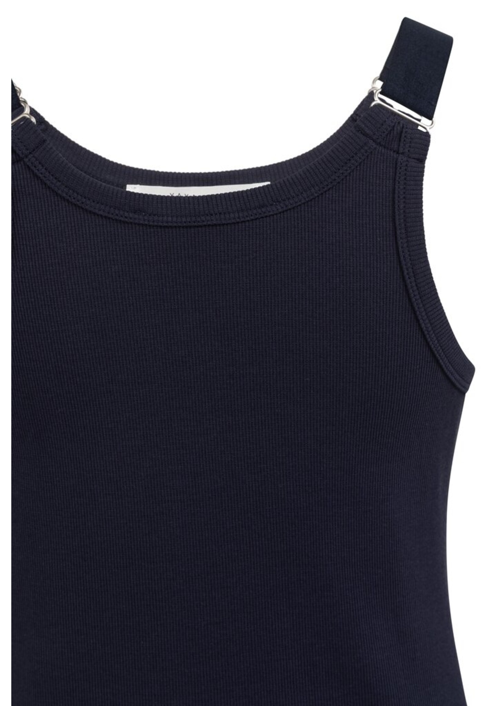 Yaya Yaya, Geribd singlet met ringdetails op de schouderbanden, Navy blue, Size: