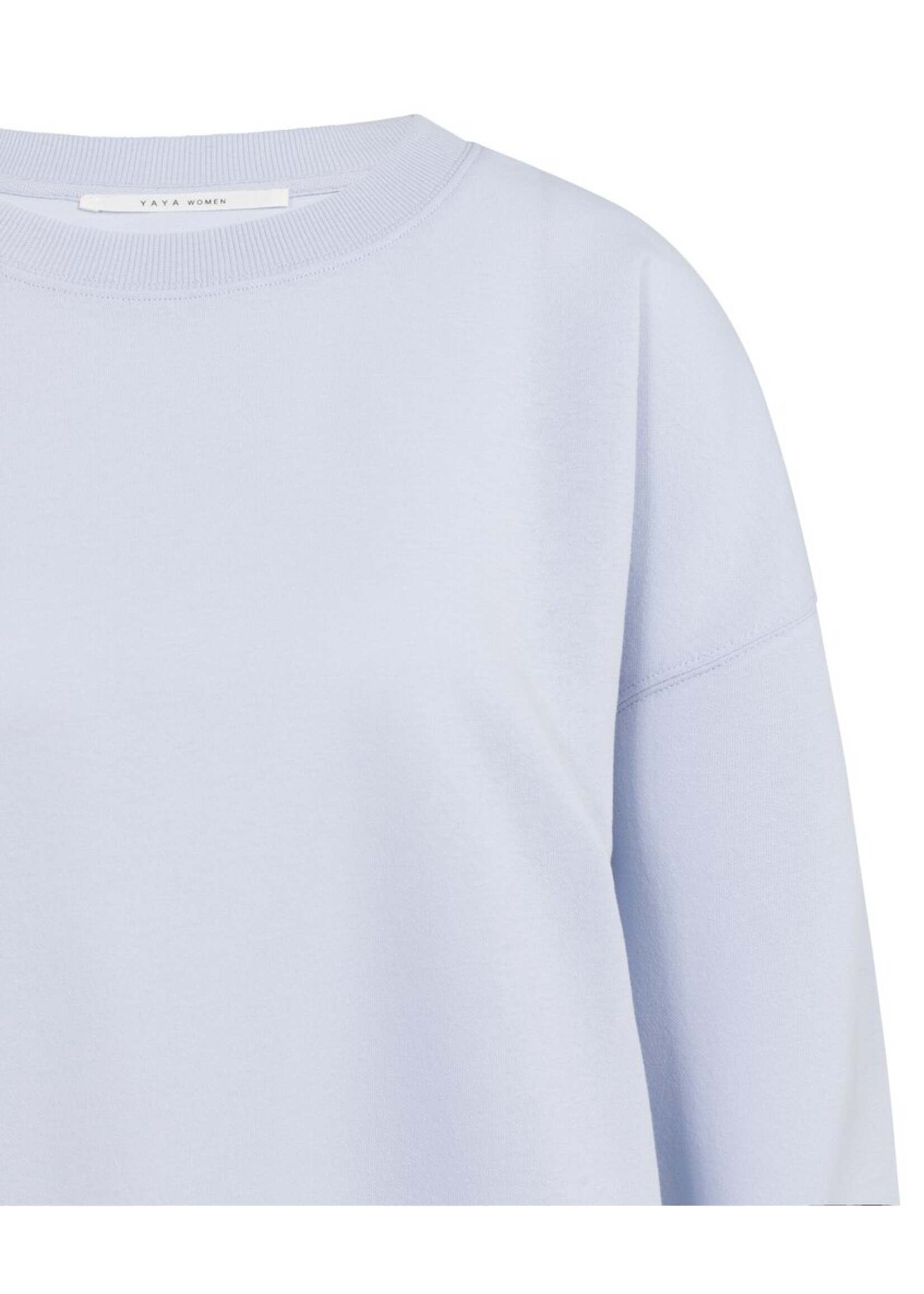 Yaya Yaya, Lichte sweater met ronde hals, Ice Blue, Size: