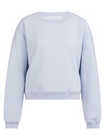 Yaya Yaya, Lichte sweater met ronde hals, Ice Blue, Size: