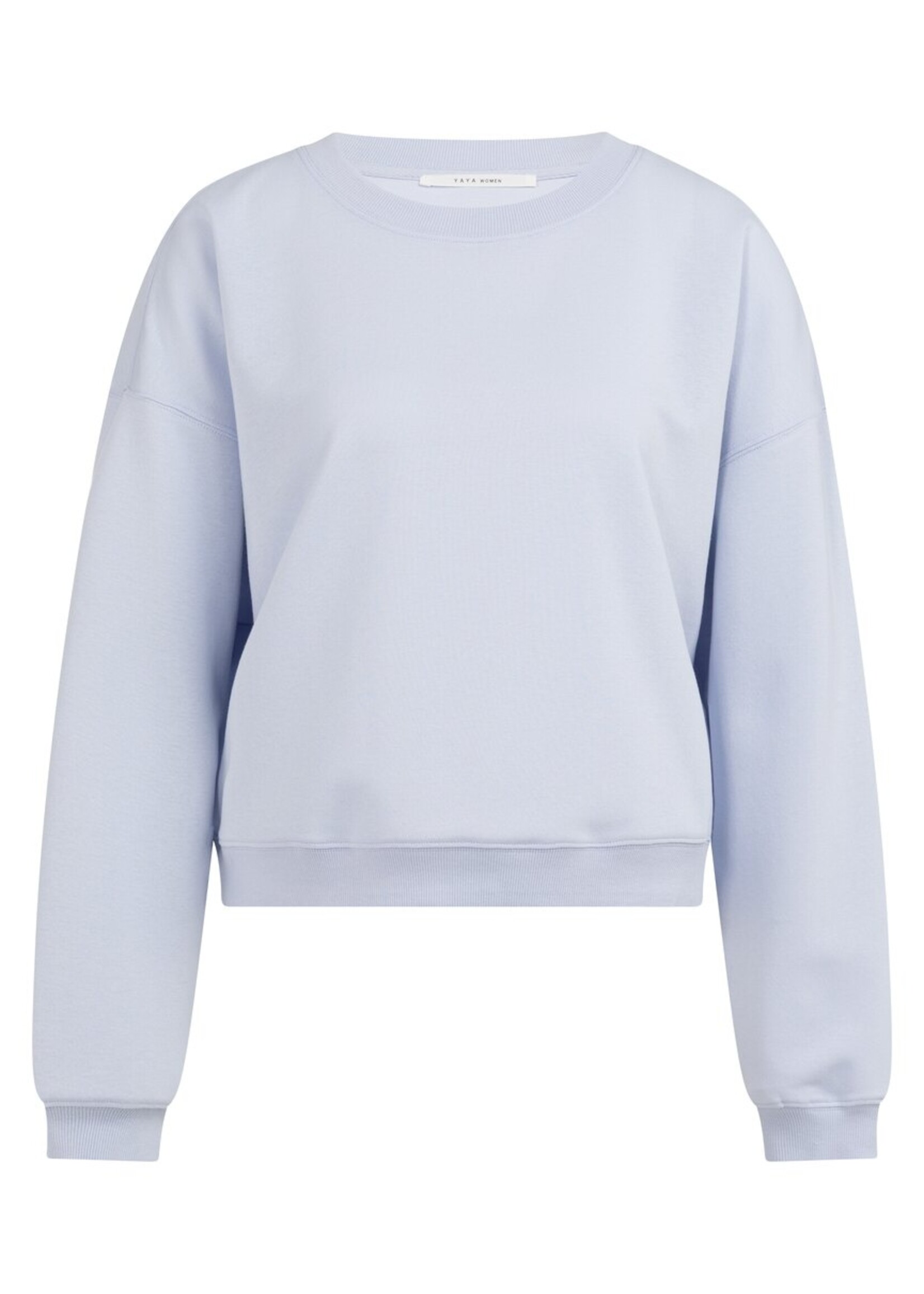 Yaya Yaya, Lichte sweater met ronde hals, Ice Blue, Size: