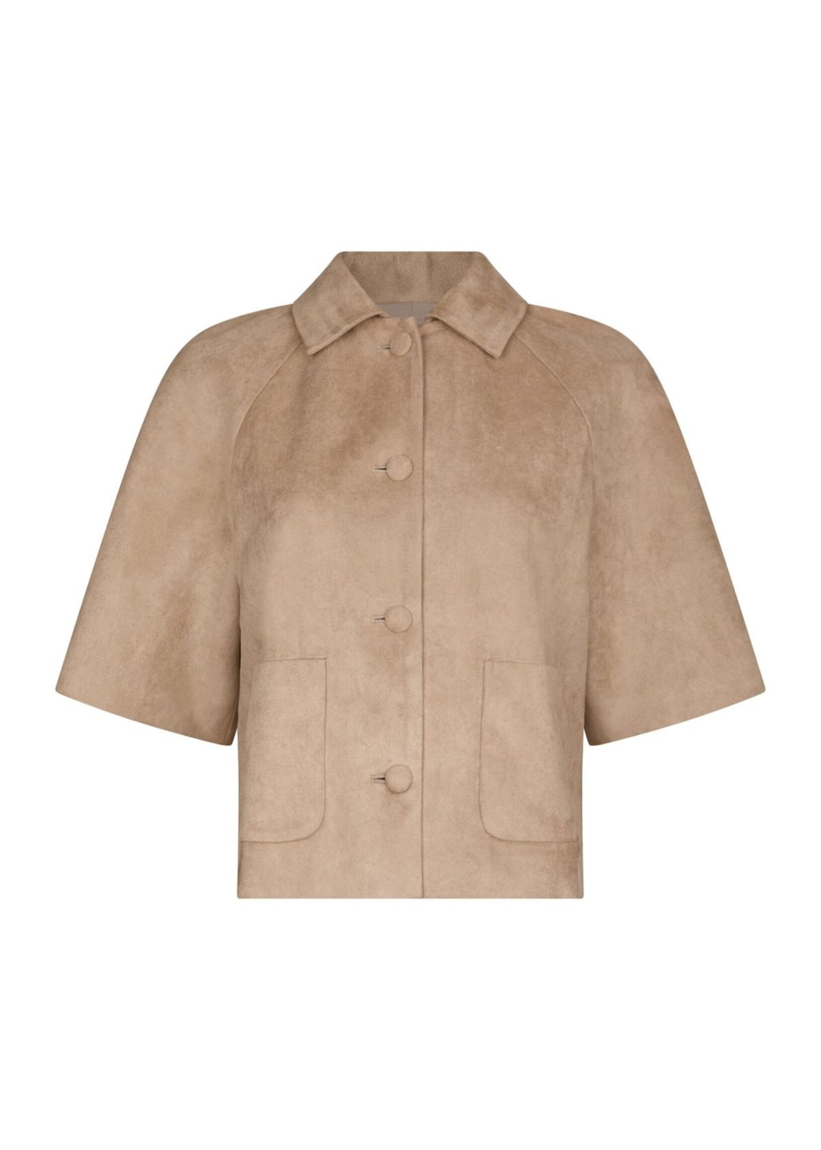 Neo Noir Neo Noir, Editta Faux Suede Jacket, Sand, Size: