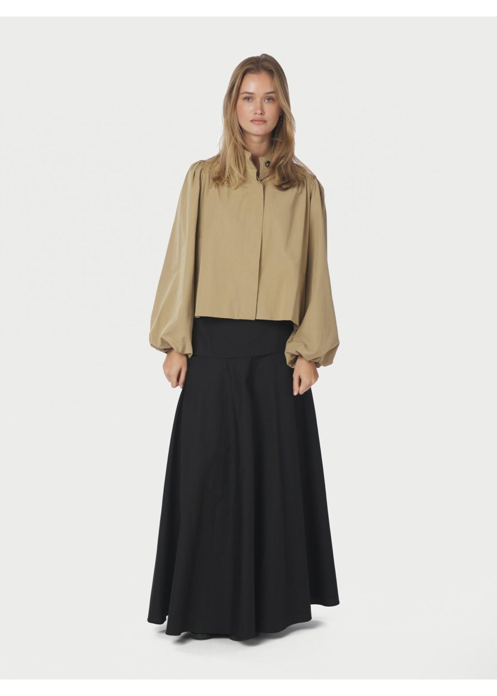 Neo Noir Neo Noir, Tirsa Twill Jacket, Sand, Size: