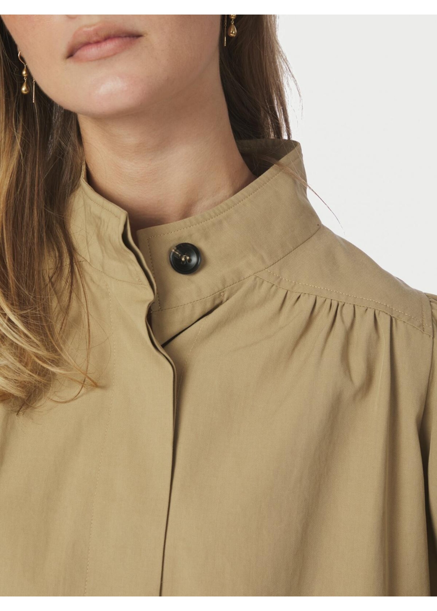 Neo Noir Neo Noir, Tirsa Twill Jacket, Sand, Size: