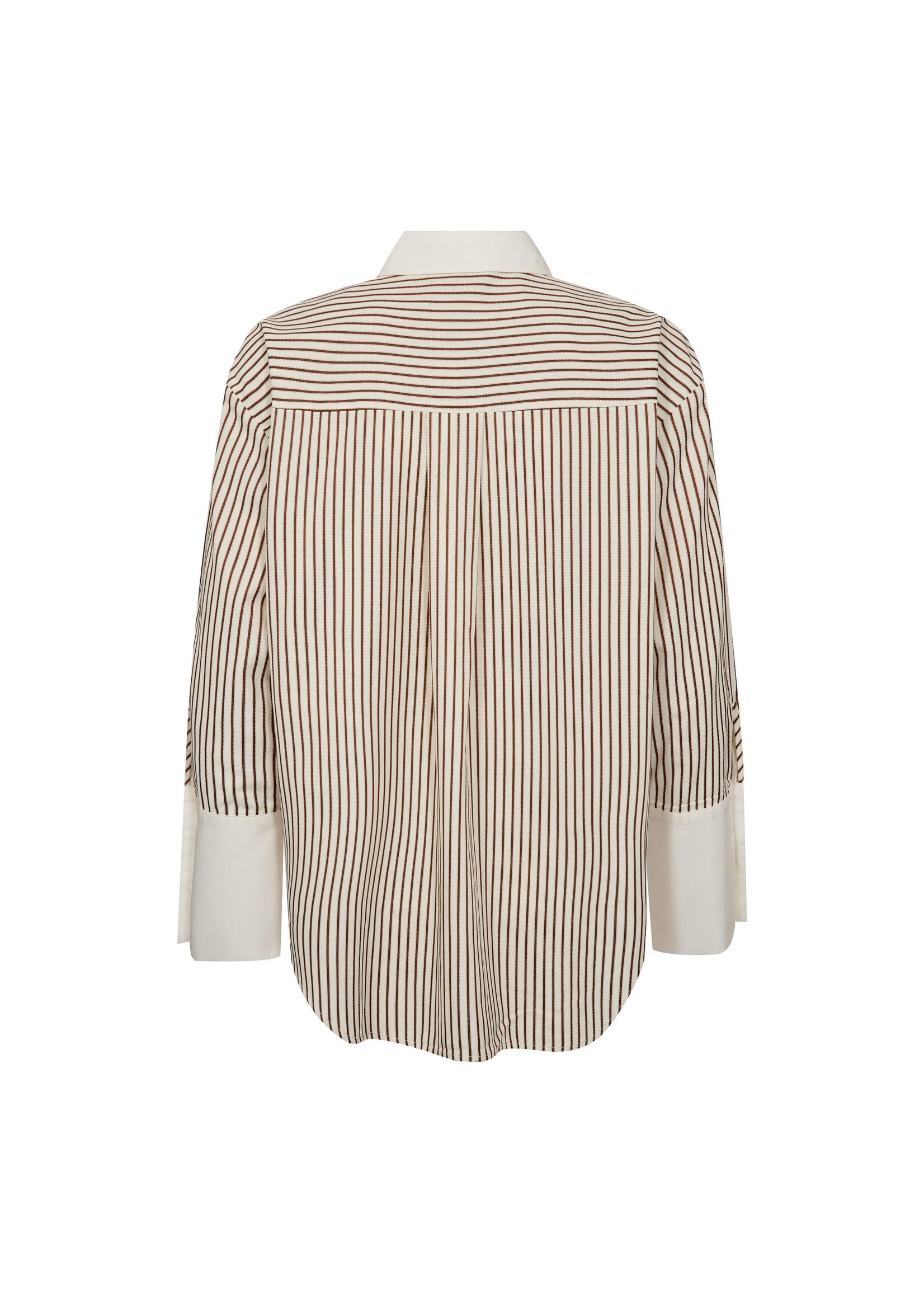 Co Couture Co'Couture, AvaraCC Stripe Shirt, Bone/brown, Size: