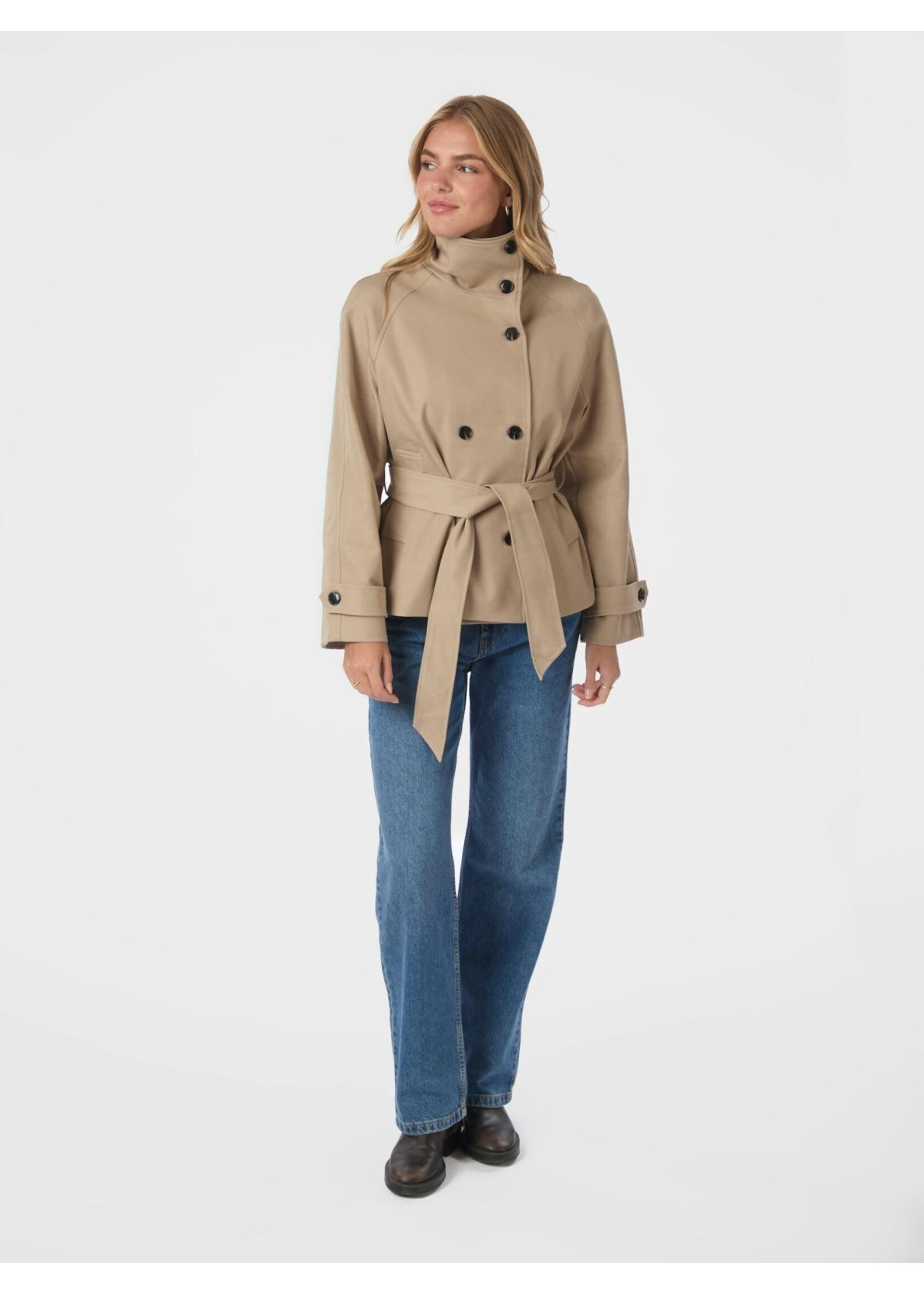Neo Noir Neo Noir, Munet Trench Jacket, Sand, size: