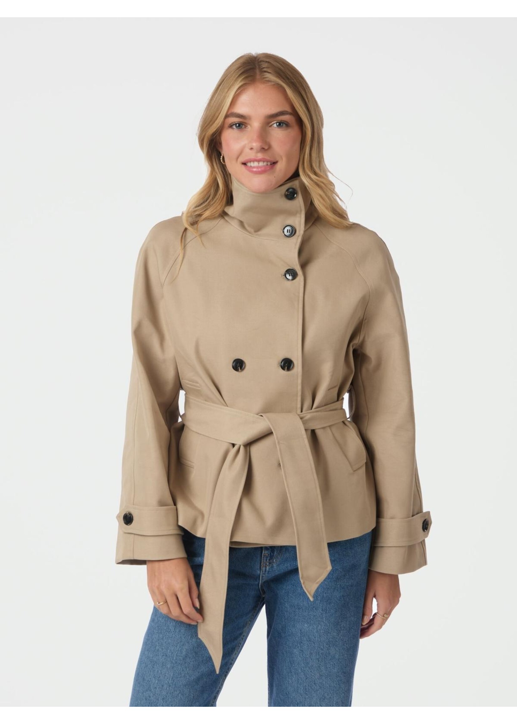 Neo Noir Neo Noir, Munet Trench Jacket, Sand, size: