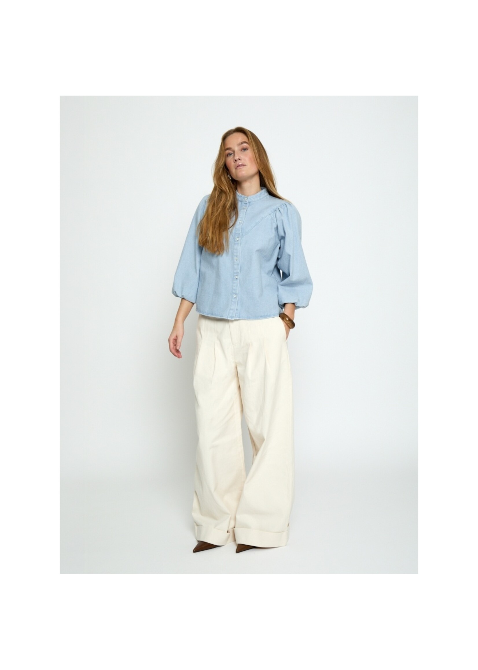 Minus Minus, MSNew Solene Denim Shirt, Blue, Size: