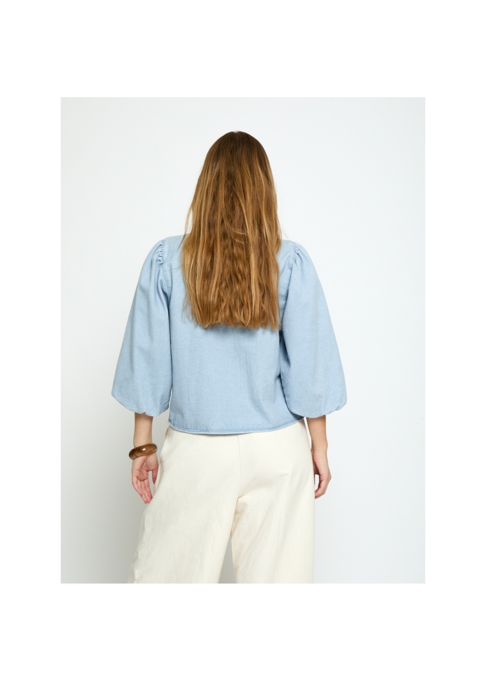 Minus Minus, MSNew Solene Denim Shirt, Blue, Size: