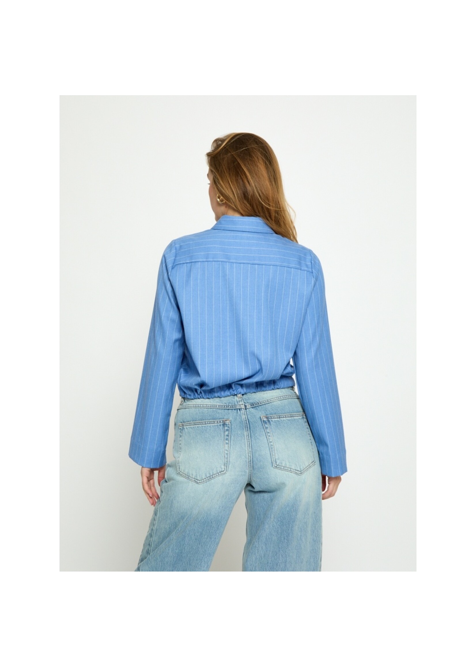 Minus Minus, MSOdelia Shirt, Blue stripe, Size: