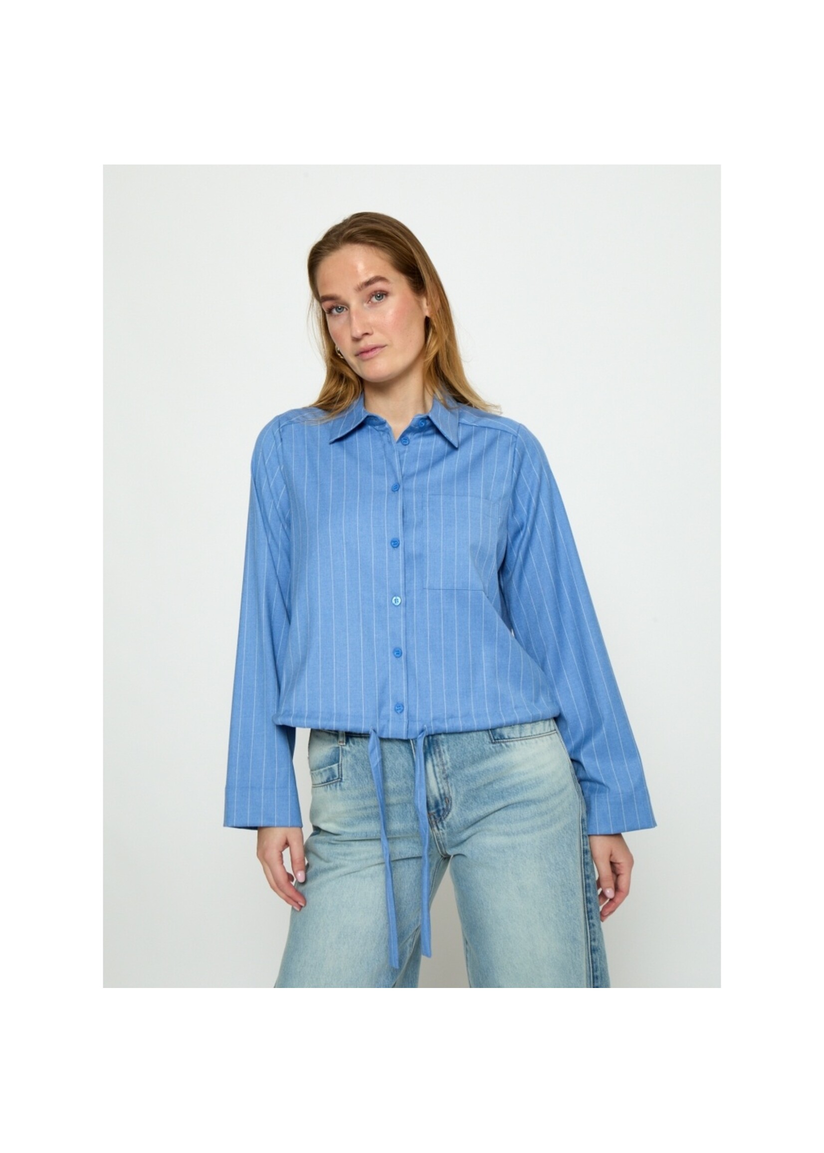 Minus Minus, MSOdelia Shirt, Blue stripe, Size: