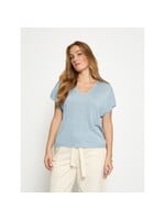 Minus Minus, MSCarlina Batsleeve Knit Tee, SKyway blue, Size: