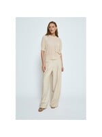 Minus Minus, MSLiva Puff Sleeve Metallic Knit Pullover, Gold, Size: