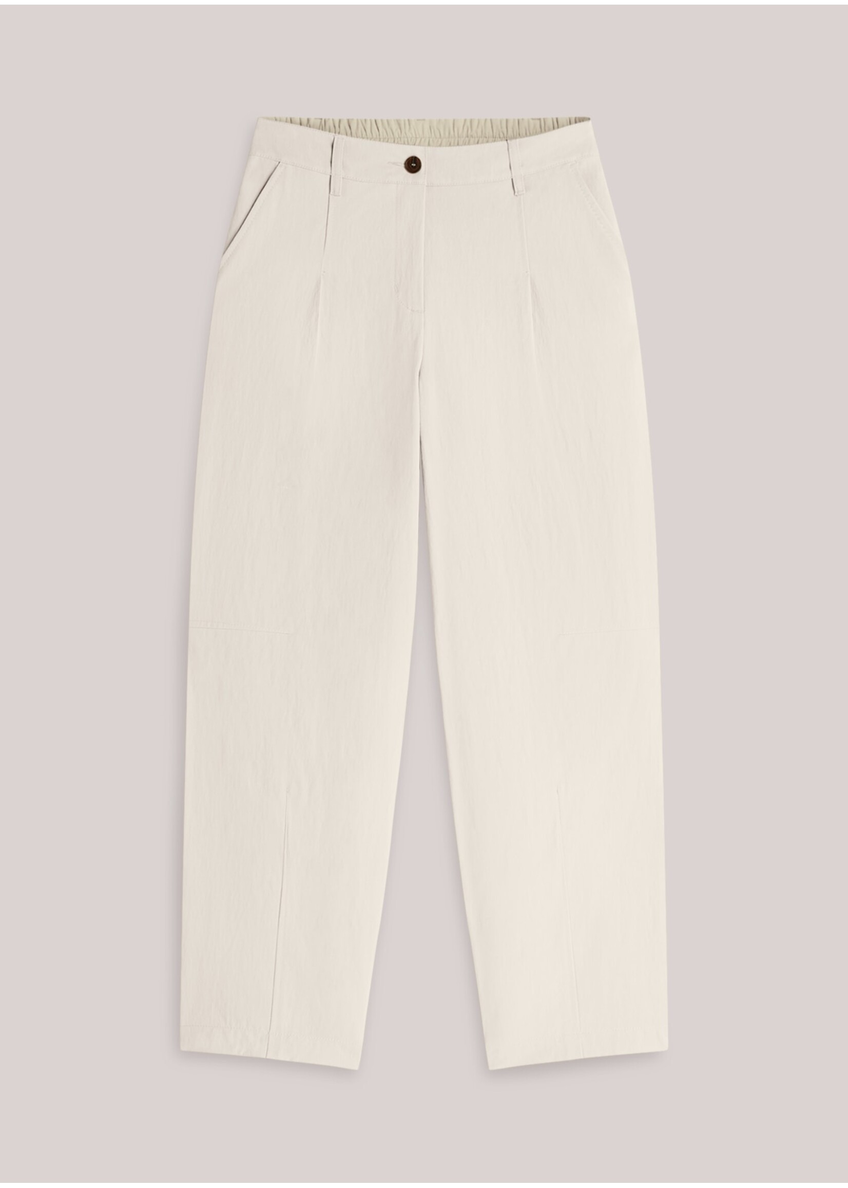 Summum Summum, Trousers balloon fit Cotton blend, Ivory, Size: