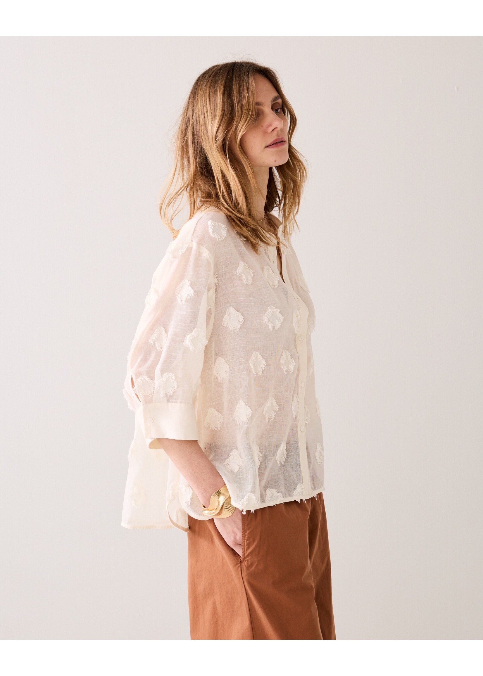 Summum Summum, Blouse 3D new, Ivory, Size: