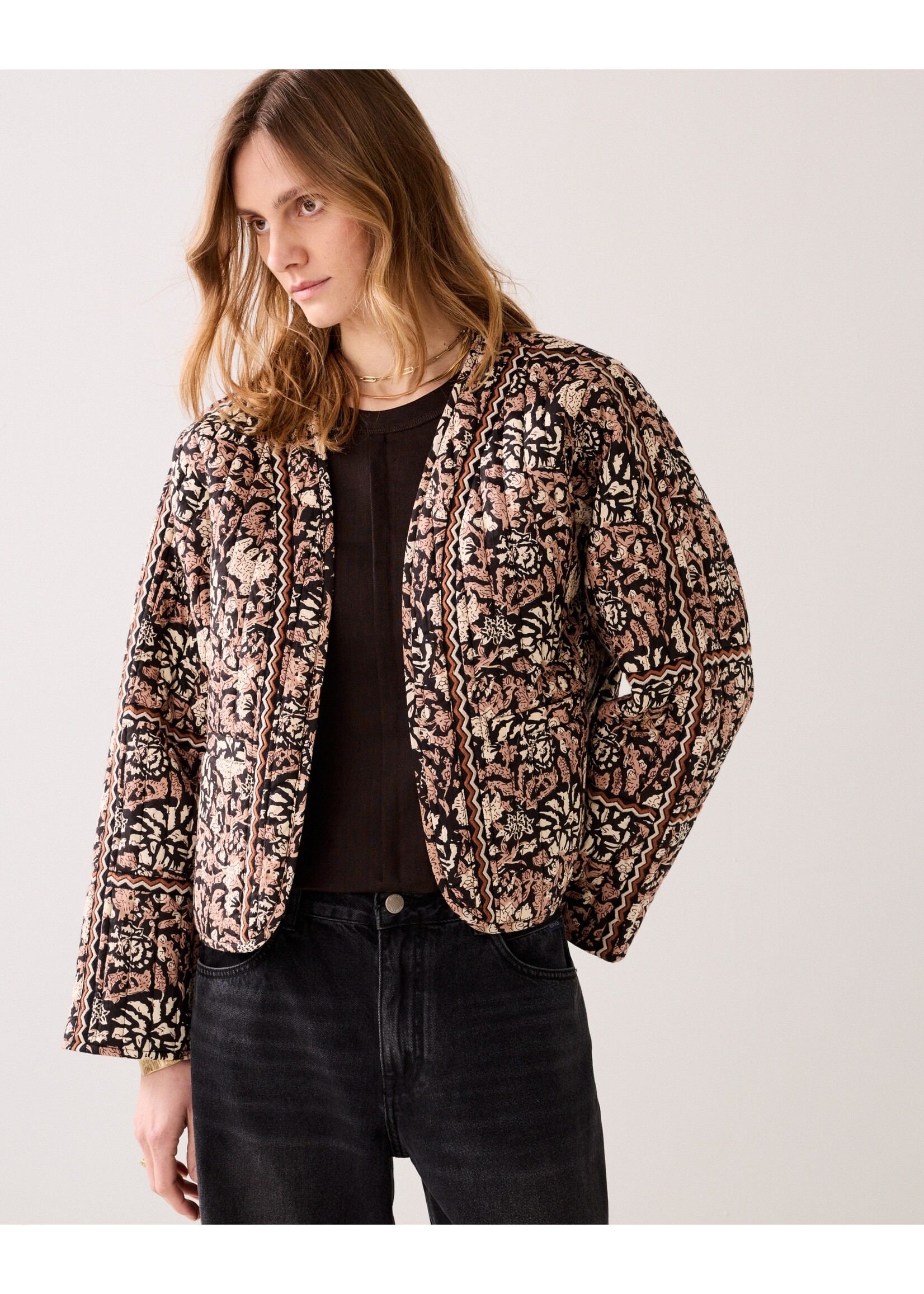 Summum Summum, Jacket Blockprint black, Size: