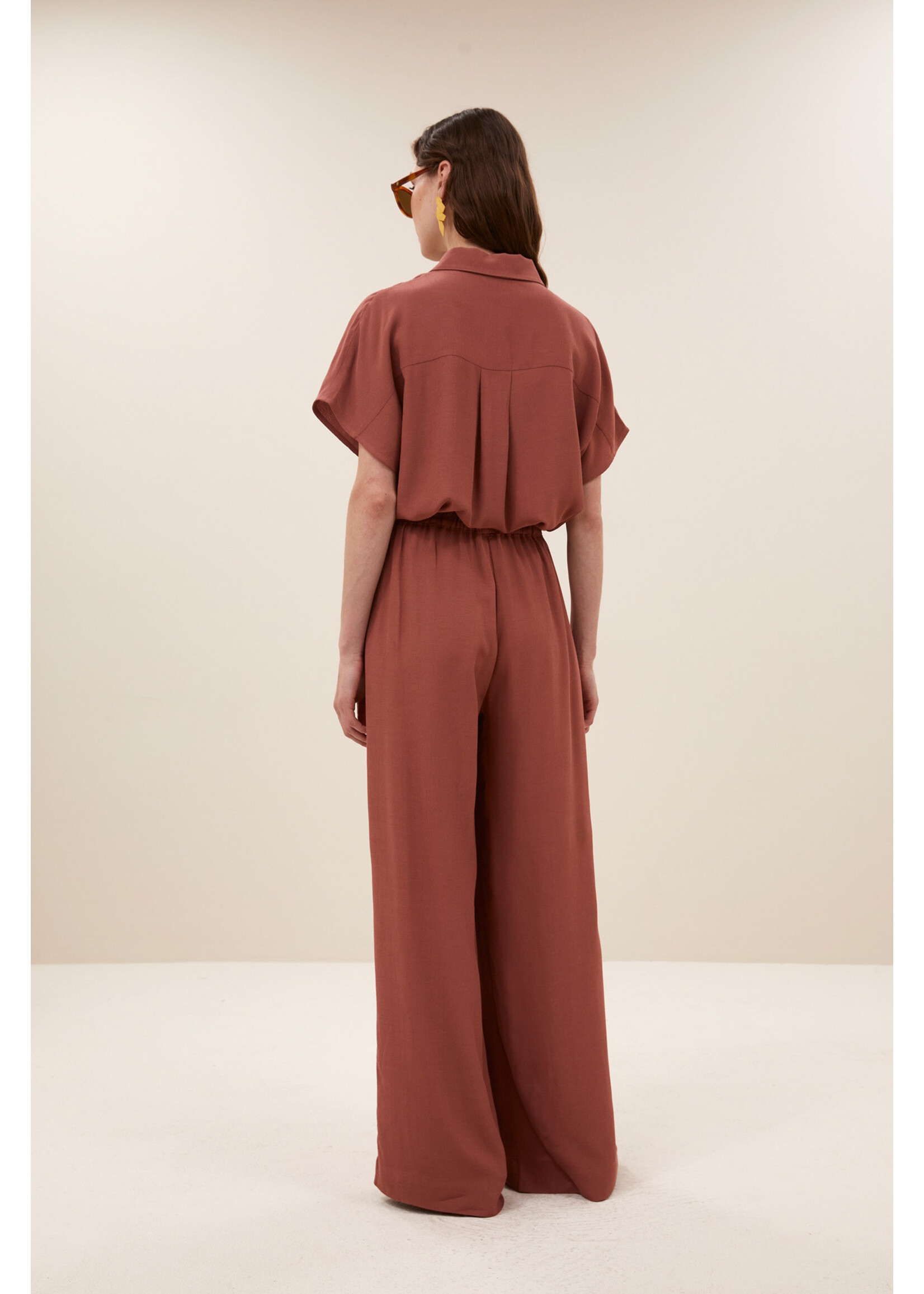 By-Bar By-Bar, benji viscose pants, rustic sienna , Size: