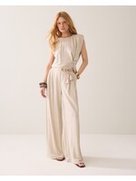 Summum Summum, Trouser Linen look, Pebble beige, Size: