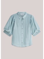 Summum Summum, Blouse Viscose cotton, Glacier blue Size: