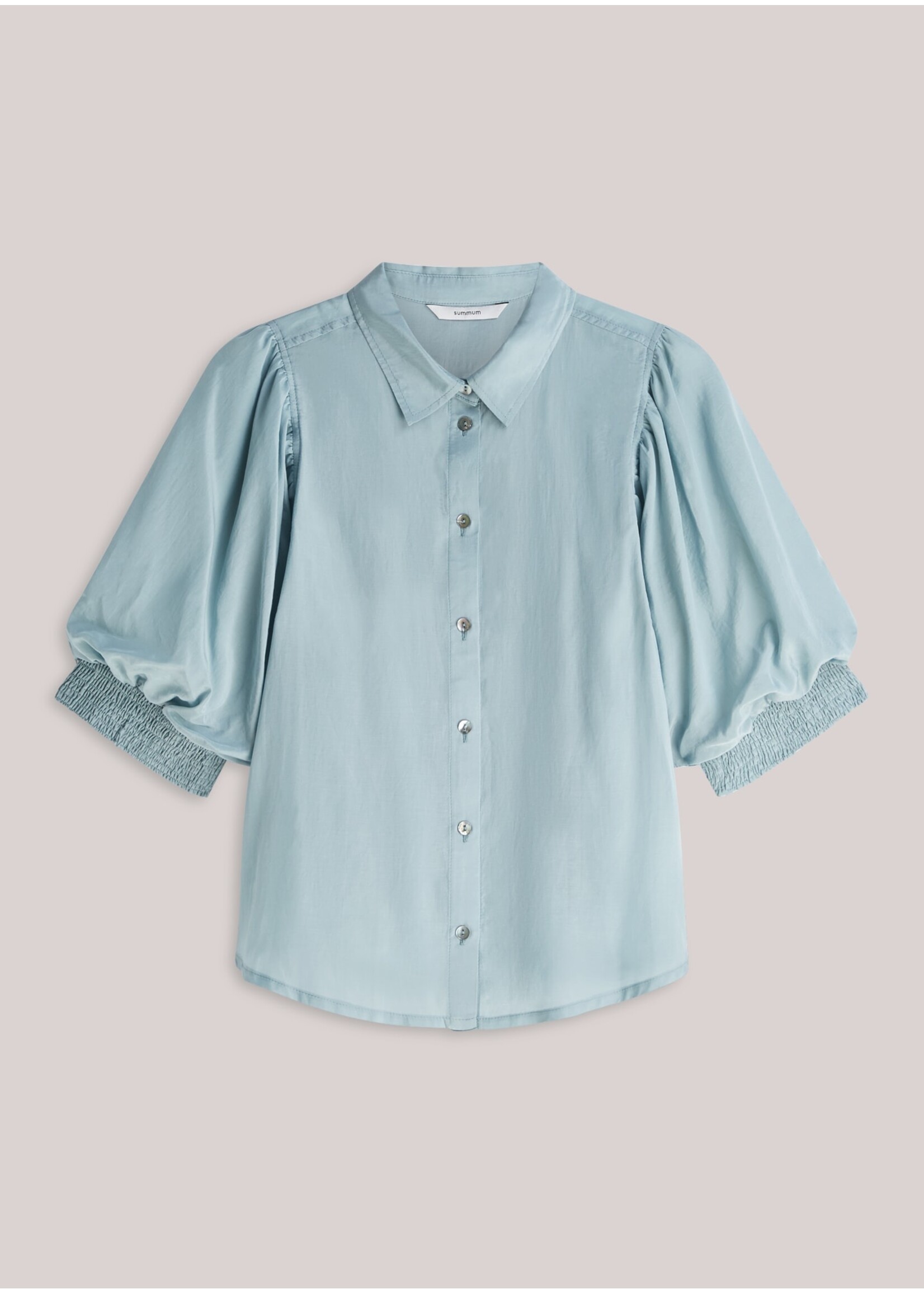 Summum Summum, Blouse Viscose cotton, Glacier blue Size: