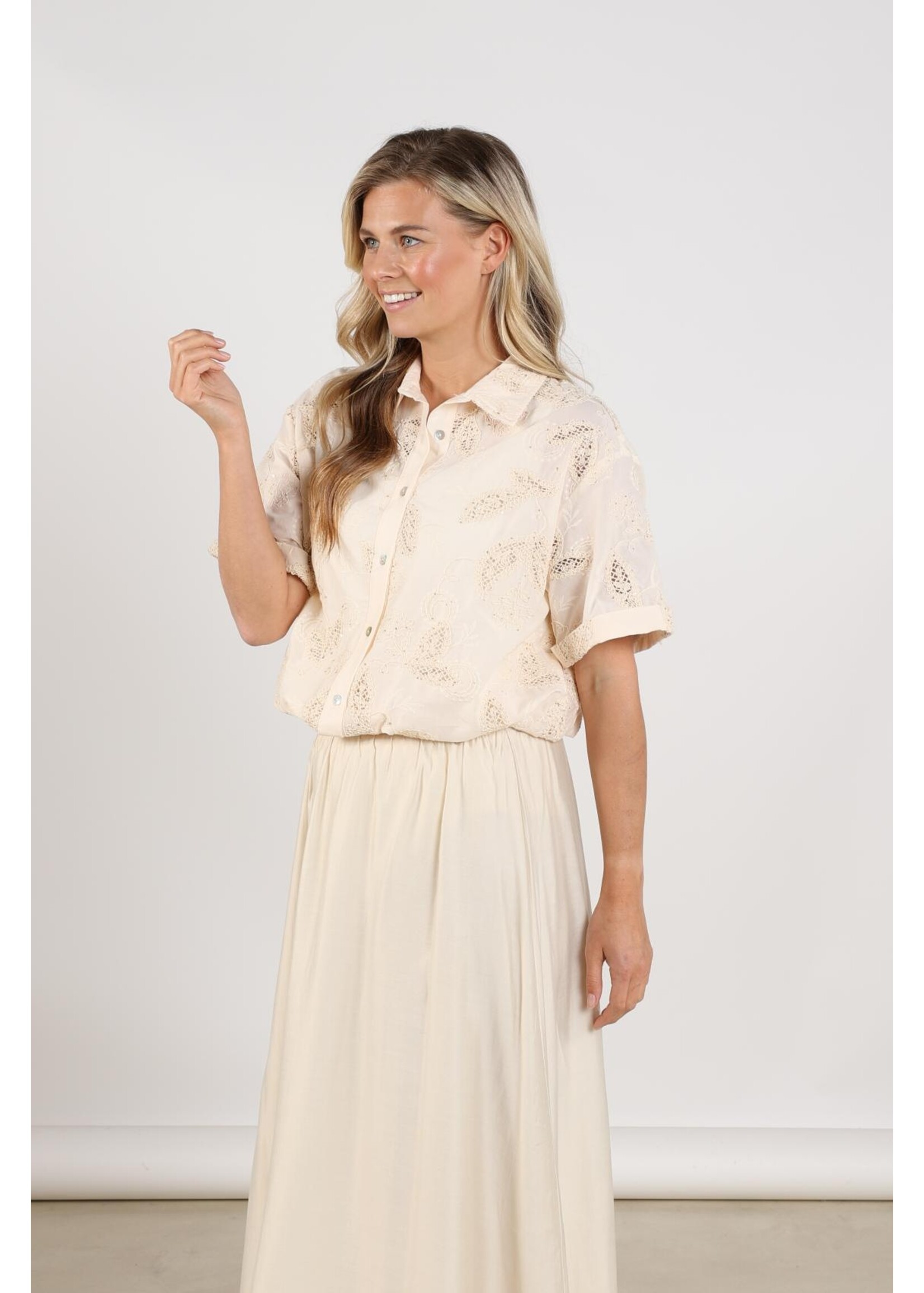 Nukus Nukus, Leonora Blouse, Sand, Size: