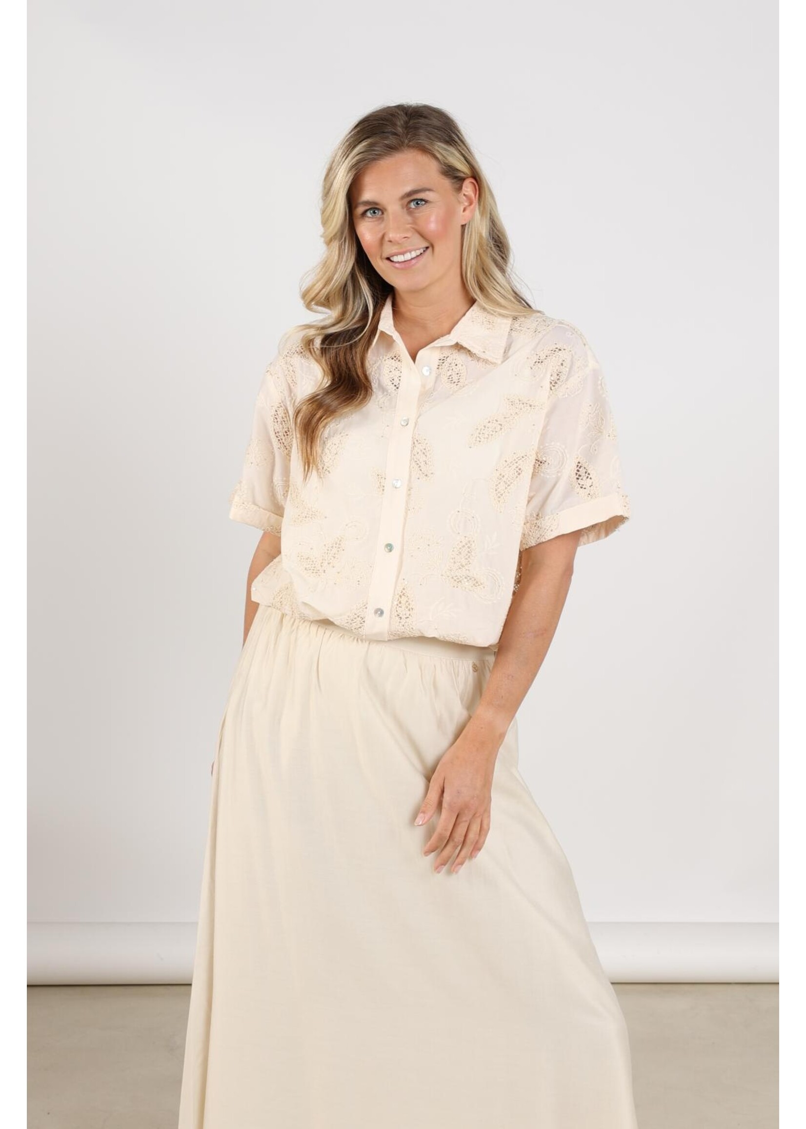 Nukus Nukus, Leonora Blouse, Sand, Size: