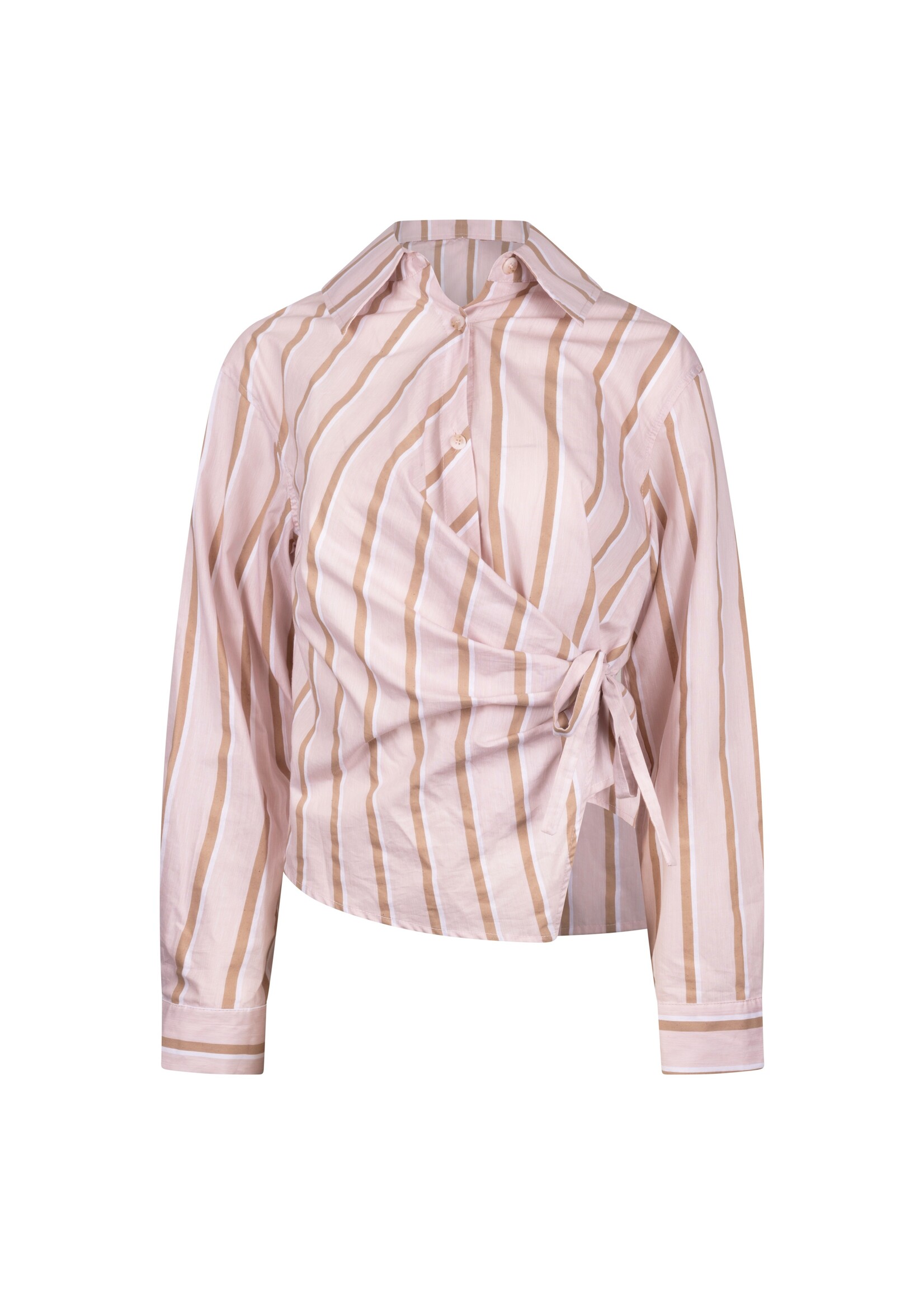 Nukus Nukus, Noa Blouse Stripes, Blush/Fango, Size: