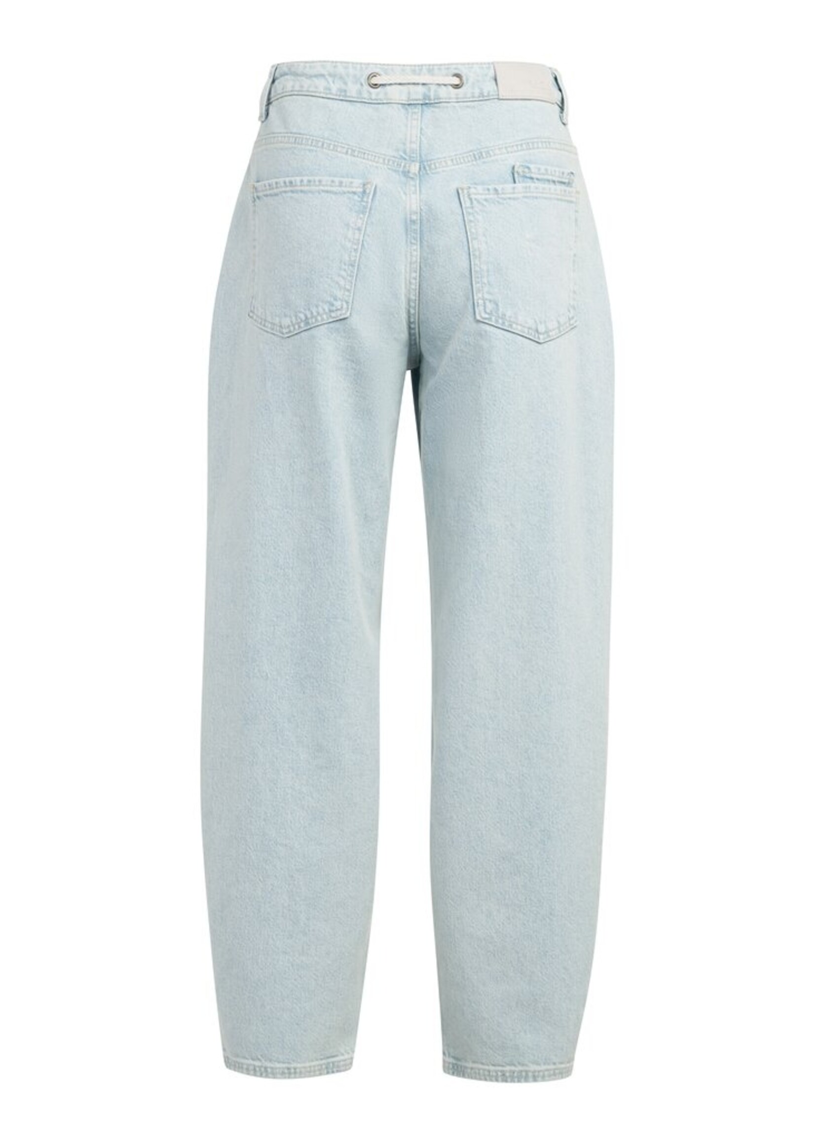 Yaya Yaya, Gekleurde denim met koordsluiting, light denim, Size: