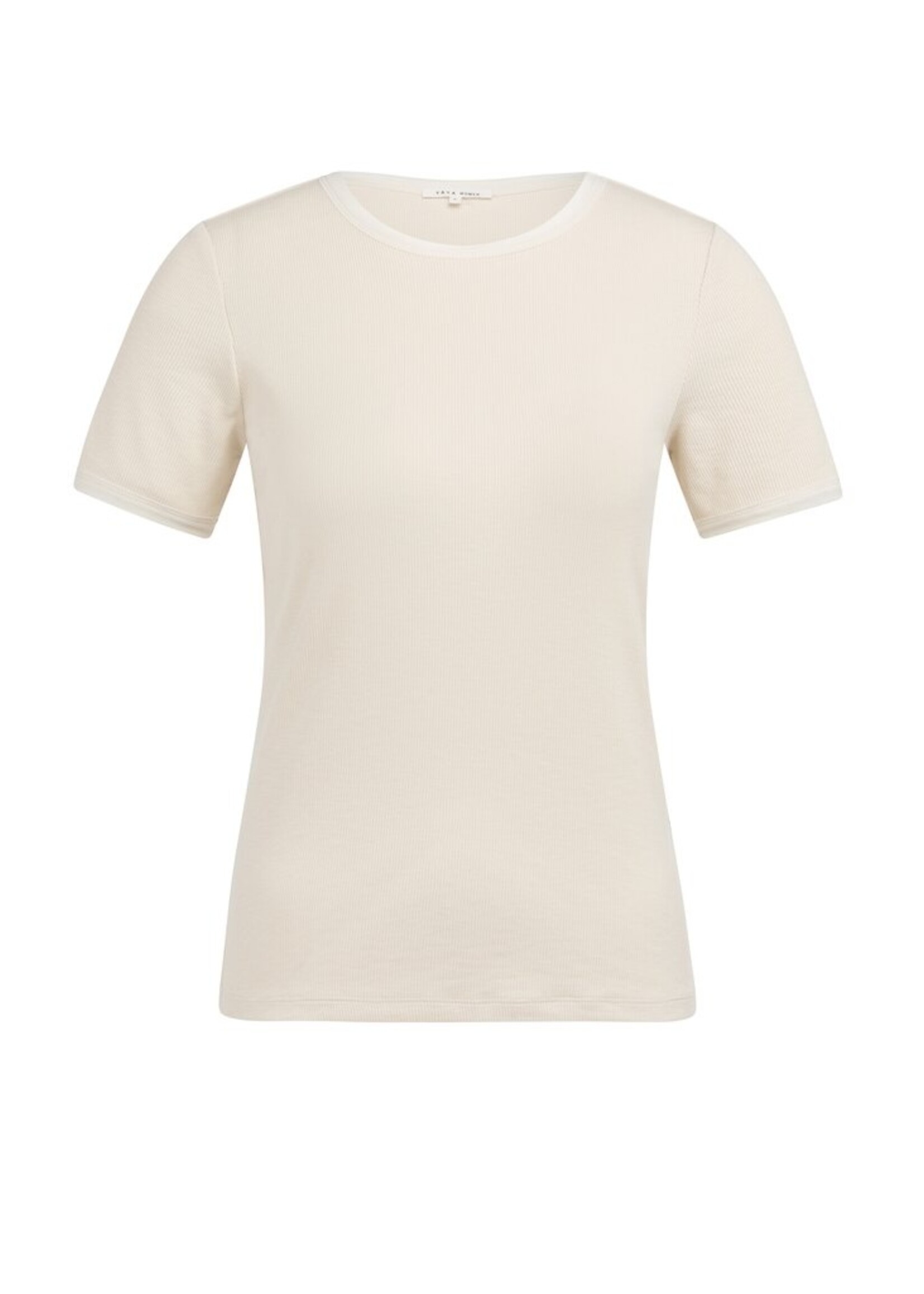 Yaya Yaya, T-shirt met mesh details, Creme beige, size: