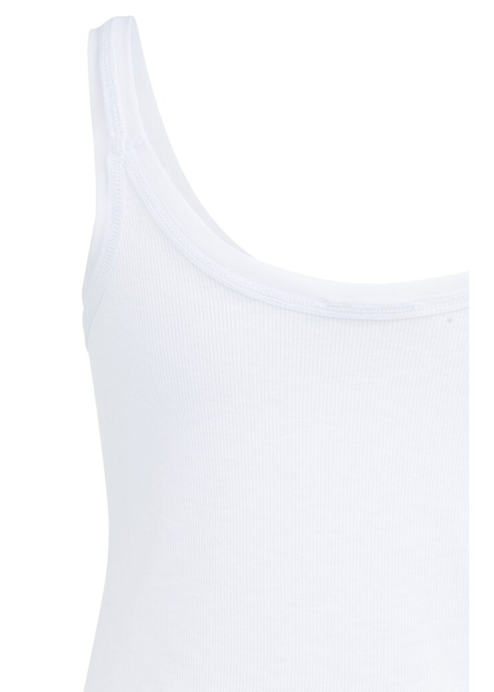 Yaya Yaya, Singlet met mesh afwerking, pure white, Size: