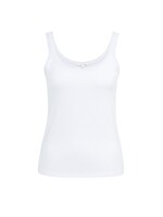 Yaya Yaya, Singlet met mesh afwerking, pure white, Size: