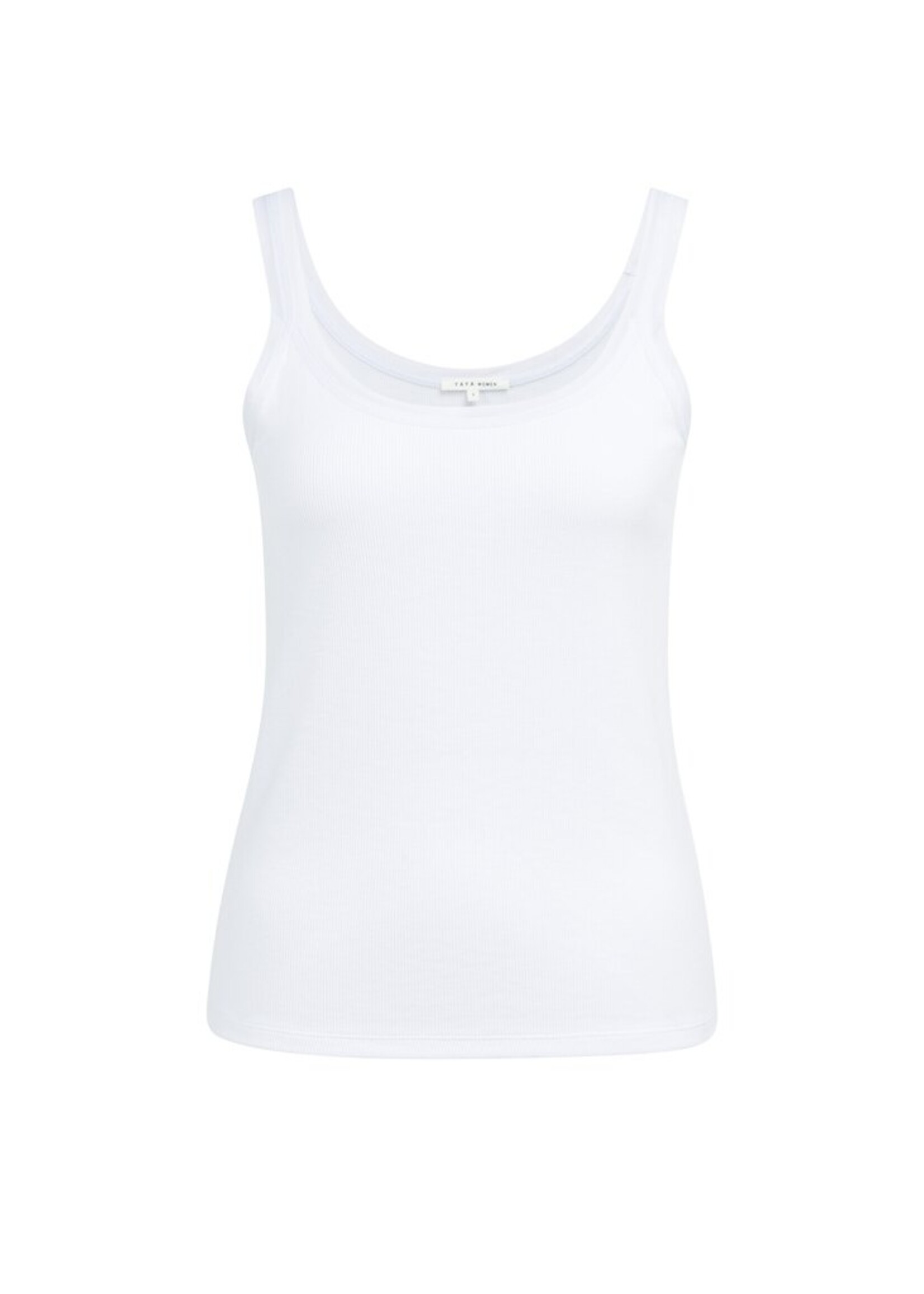 Yaya Yaya, Singlet met mesh afwerking, pure white, Size: