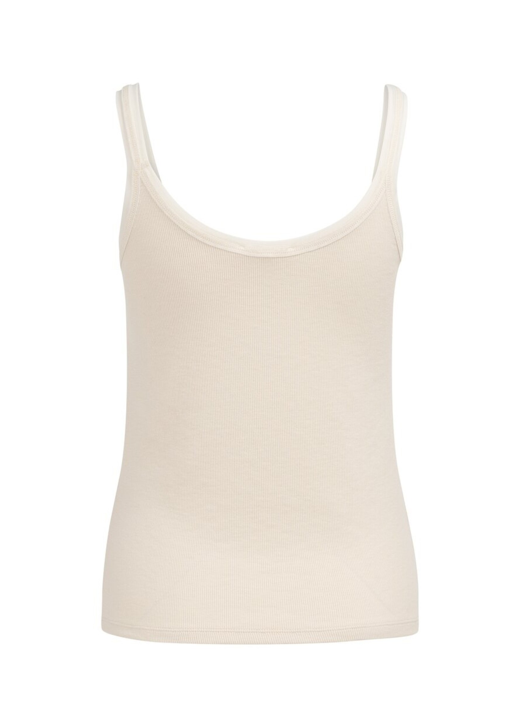 Yaya Yaya, Singlet met mesh afwerking, Creme beige, Size:
