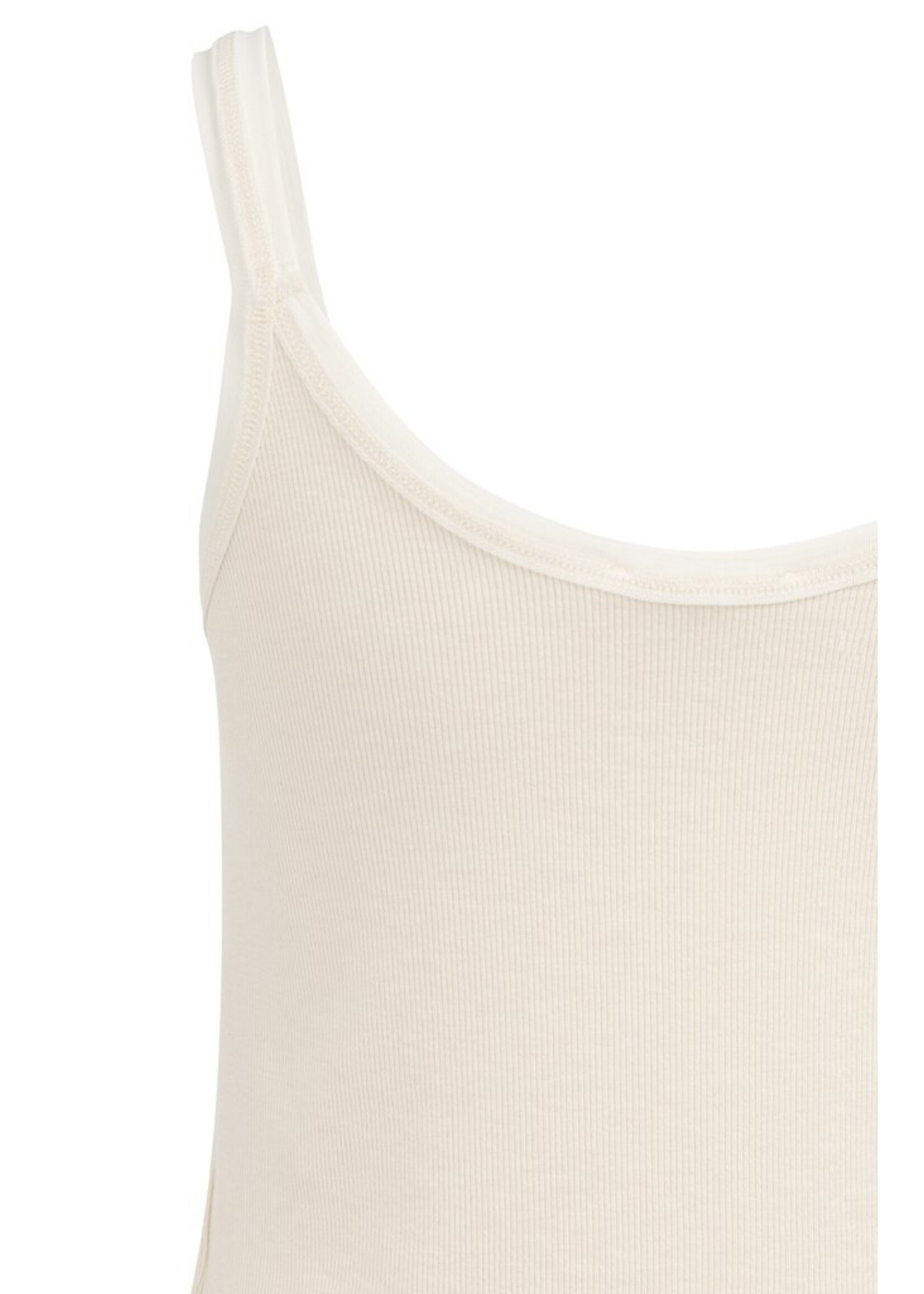 Yaya Yaya, Singlet met mesh afwerking, Creme beige, Size:
