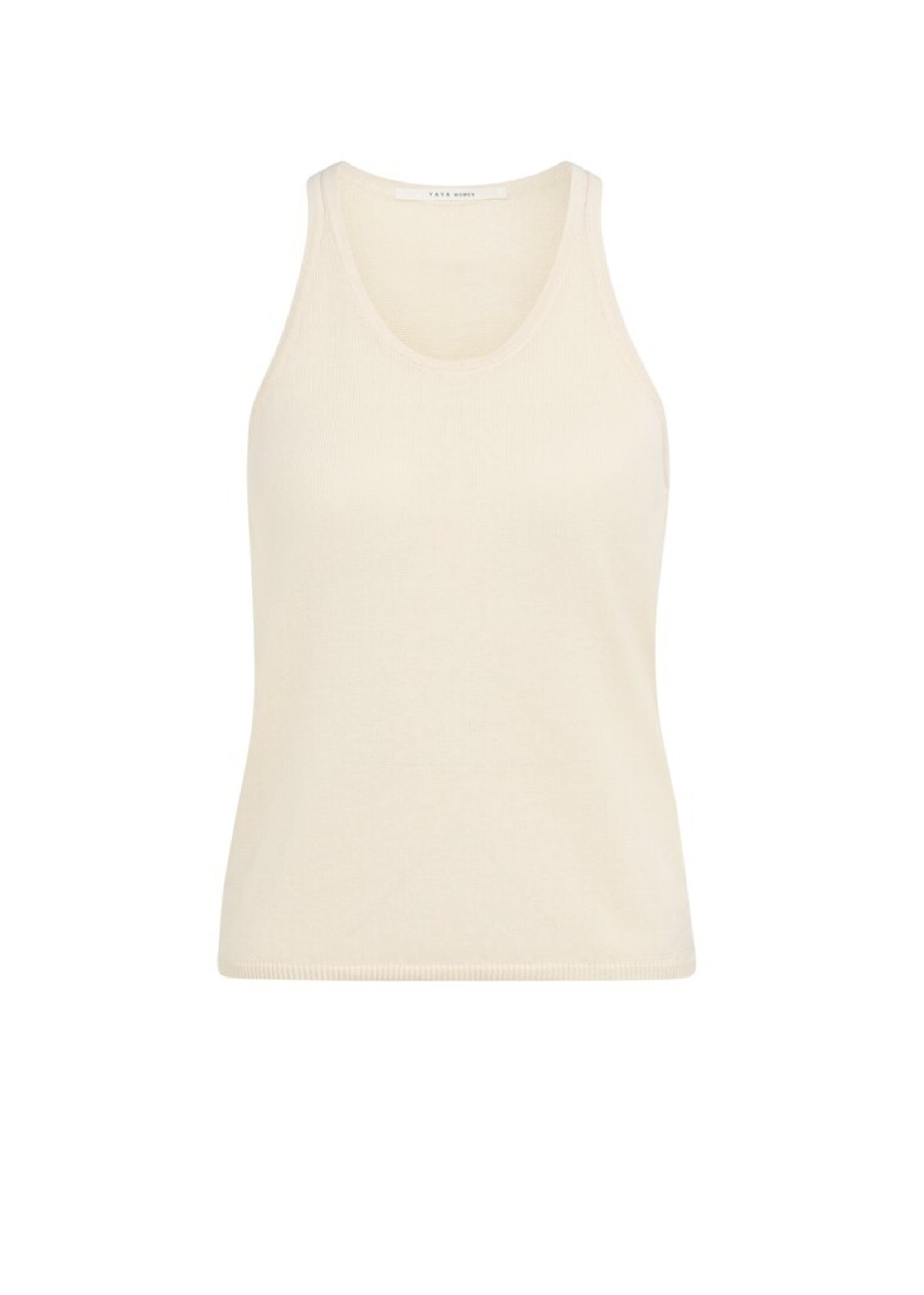 Yaya Yaya, Twinset trui met bijpassende singlet, Crockery brown, Size: