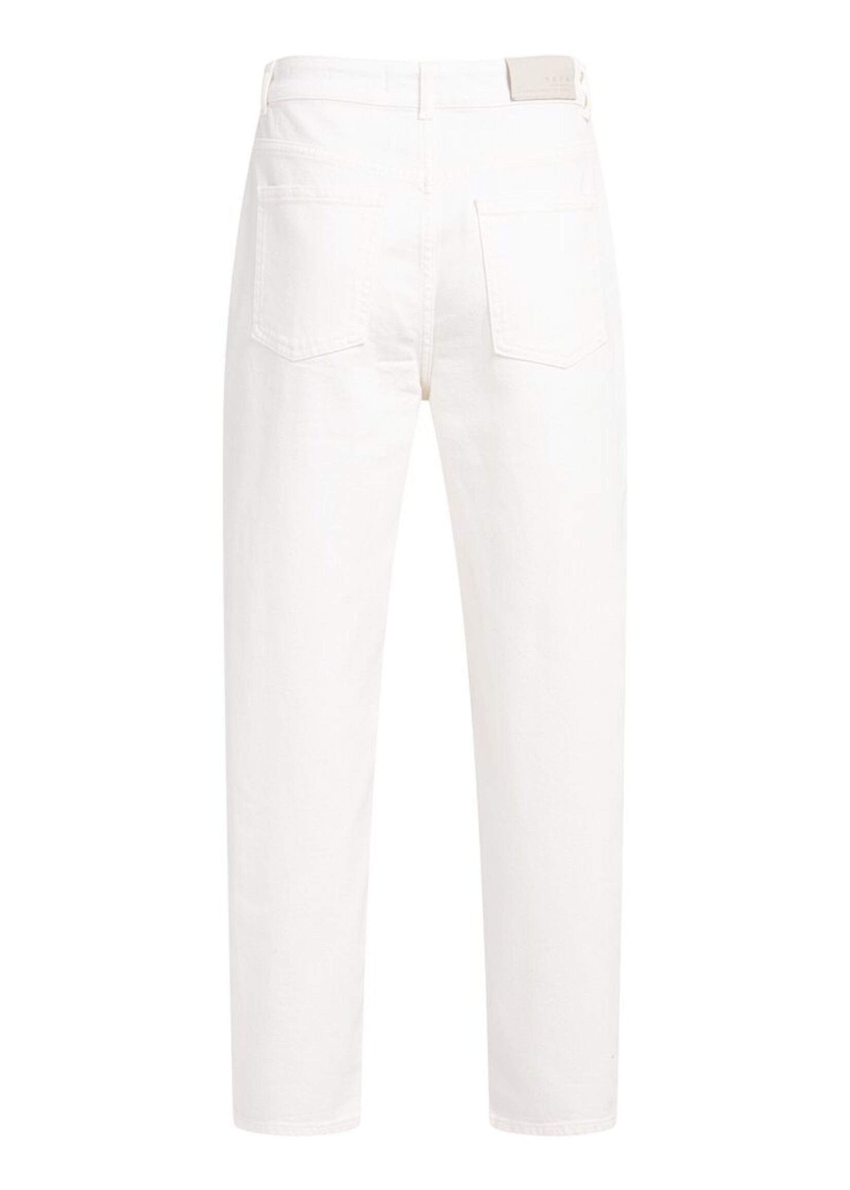 Yaya Yaya, Barrel jeans in lichte wassing, Off white denim, Size:
