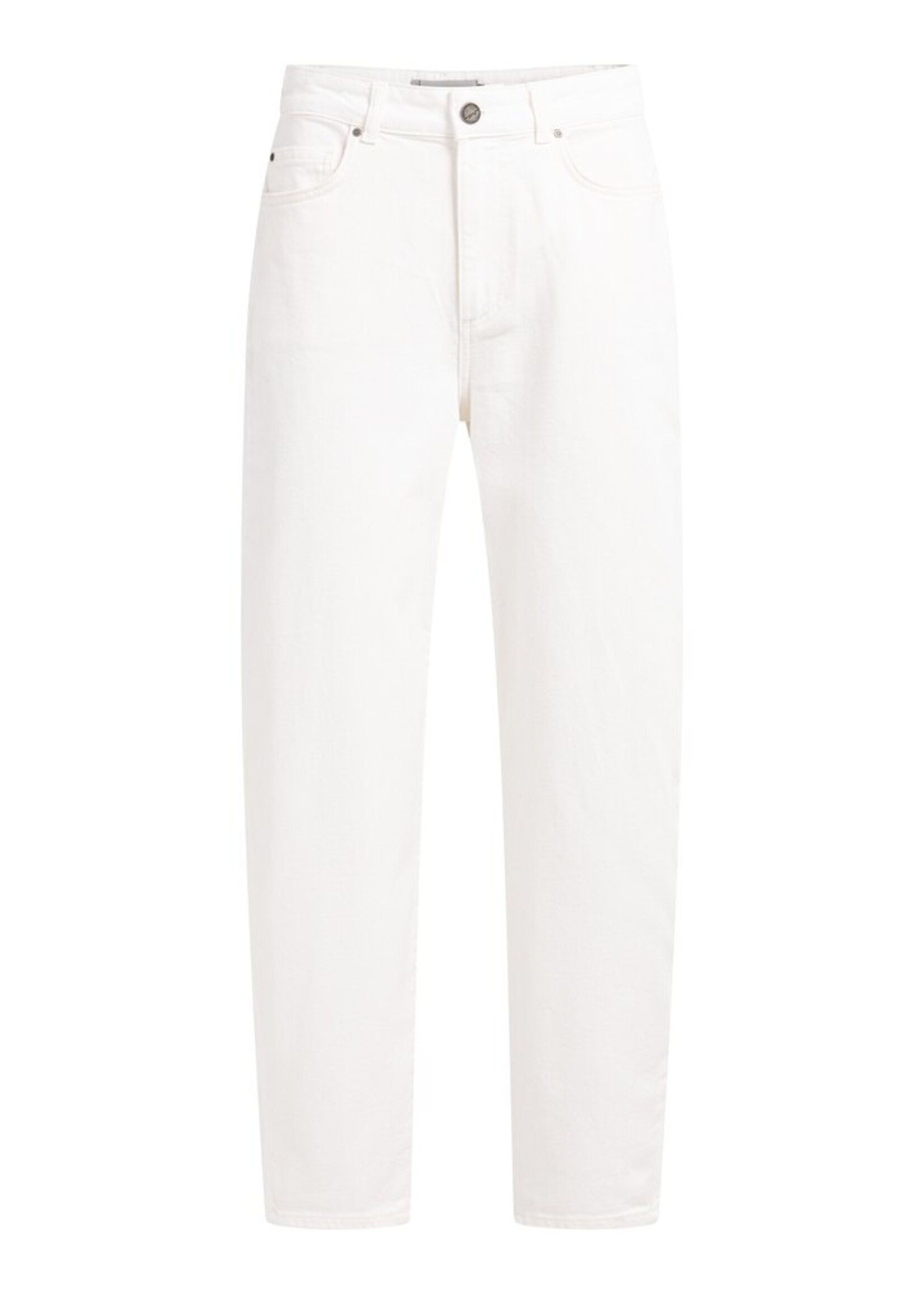 Yaya Yaya, Barrel jeans in lichte wassing, Off white denim, Size: