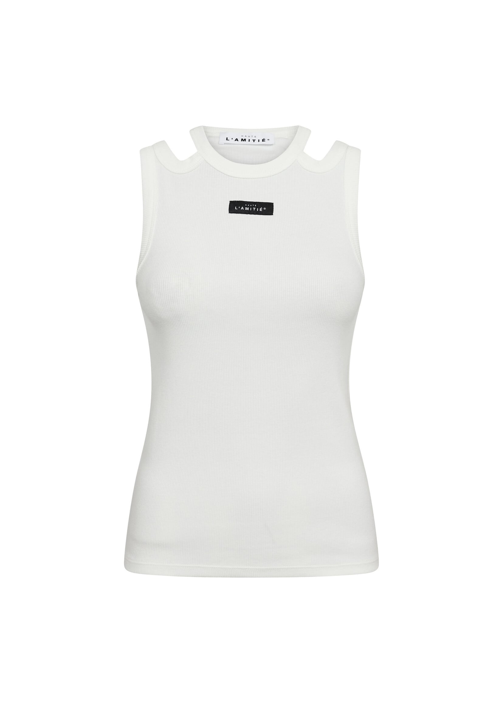 Haute L'amitie Haute l'amitie, Sema Open Shoulder Tank top, Off-white, Size: